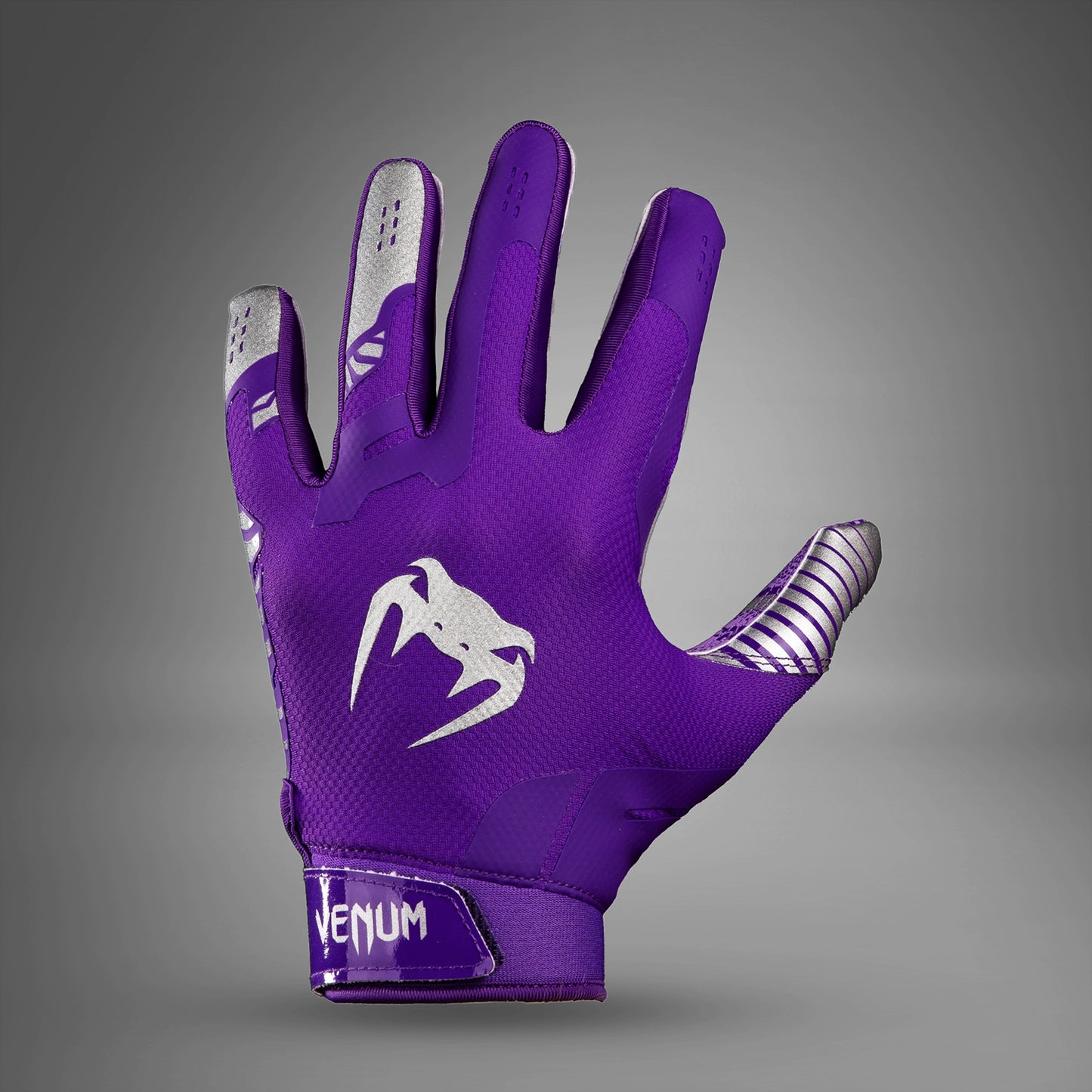 Venum Elite Personalized Football Gloves - Purple/Silver