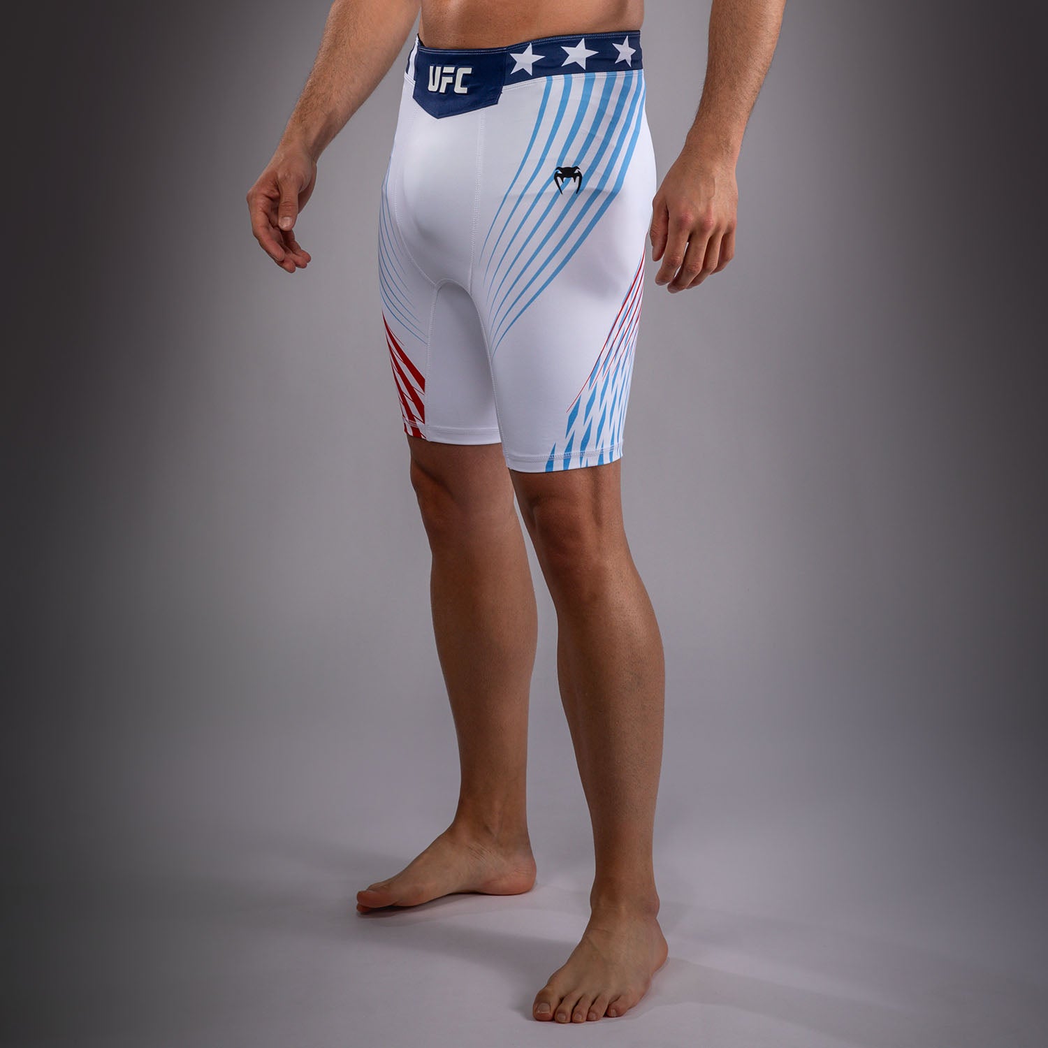 Men's Official UFC Freedom 250 by Venum White Personalized Authentic Fight Night Vale Tudo Short  product-type_Compression shorts Venum