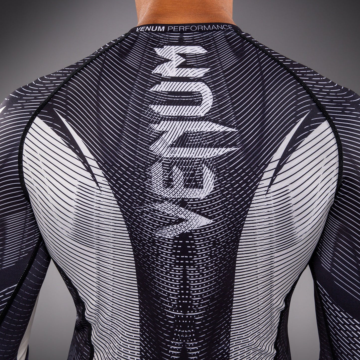 Venum Galactic 3.0 Long Sleeve Rashguard - Off-White/Black  product-type_Compression T-Shirts Venum