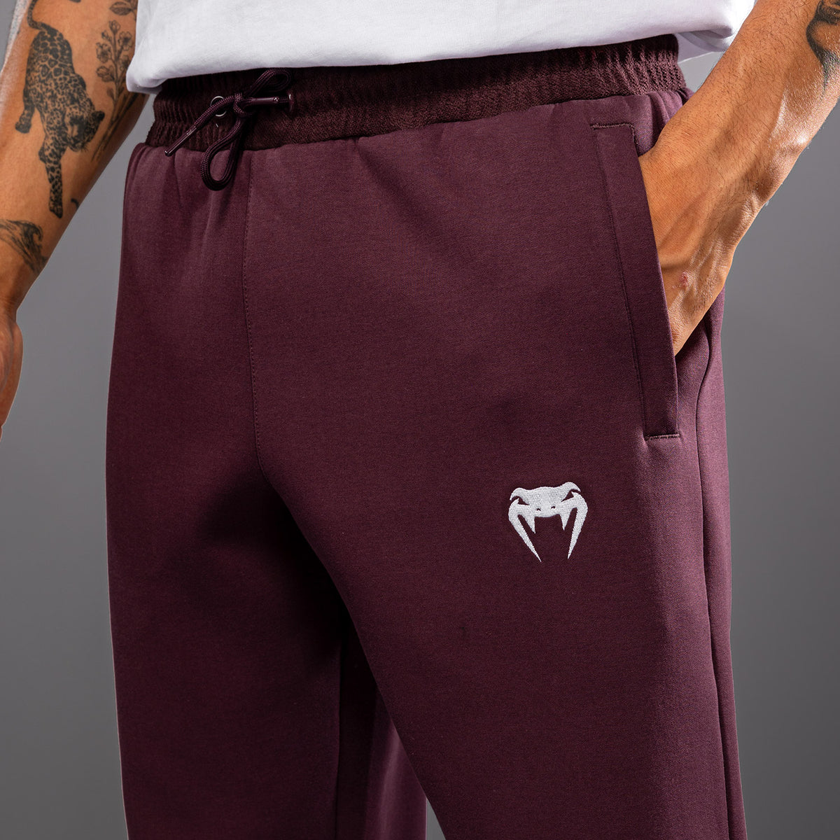 Venum Attack Fleece & Weave Joggers - Burgundy  product-type_Jogging Pants Venum