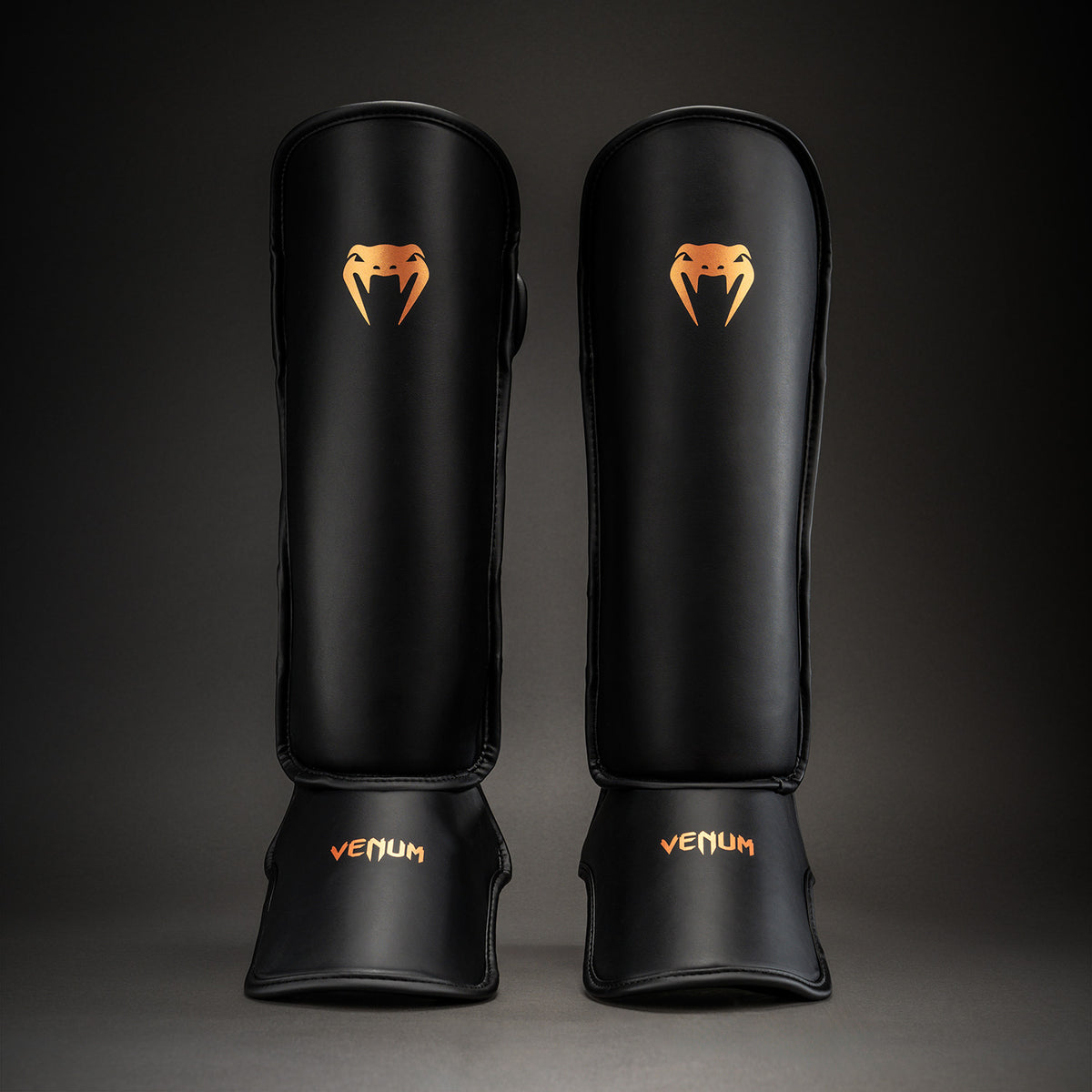 Venum Contender 1.5 Shin Guards - Black/Copper  product-type_Shin guards Venum