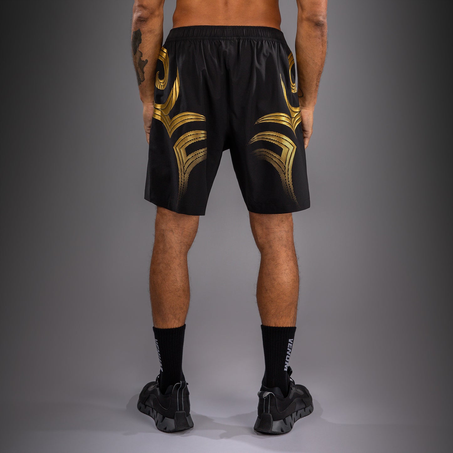 Venum x Mike Tyson Tiger Training Shorts - Black/Gold