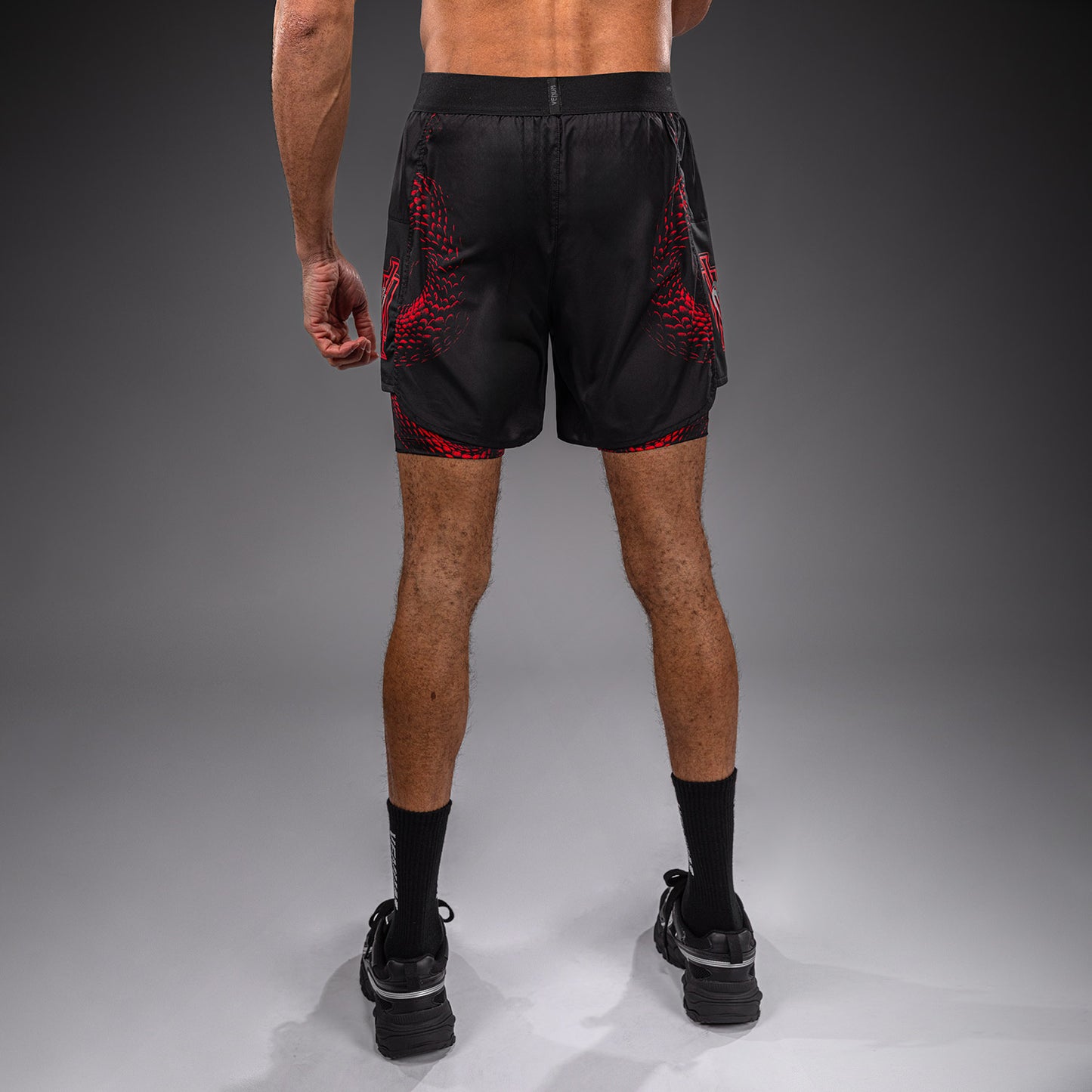 Venum Matupa Training Shorts - Black/Red/Silver