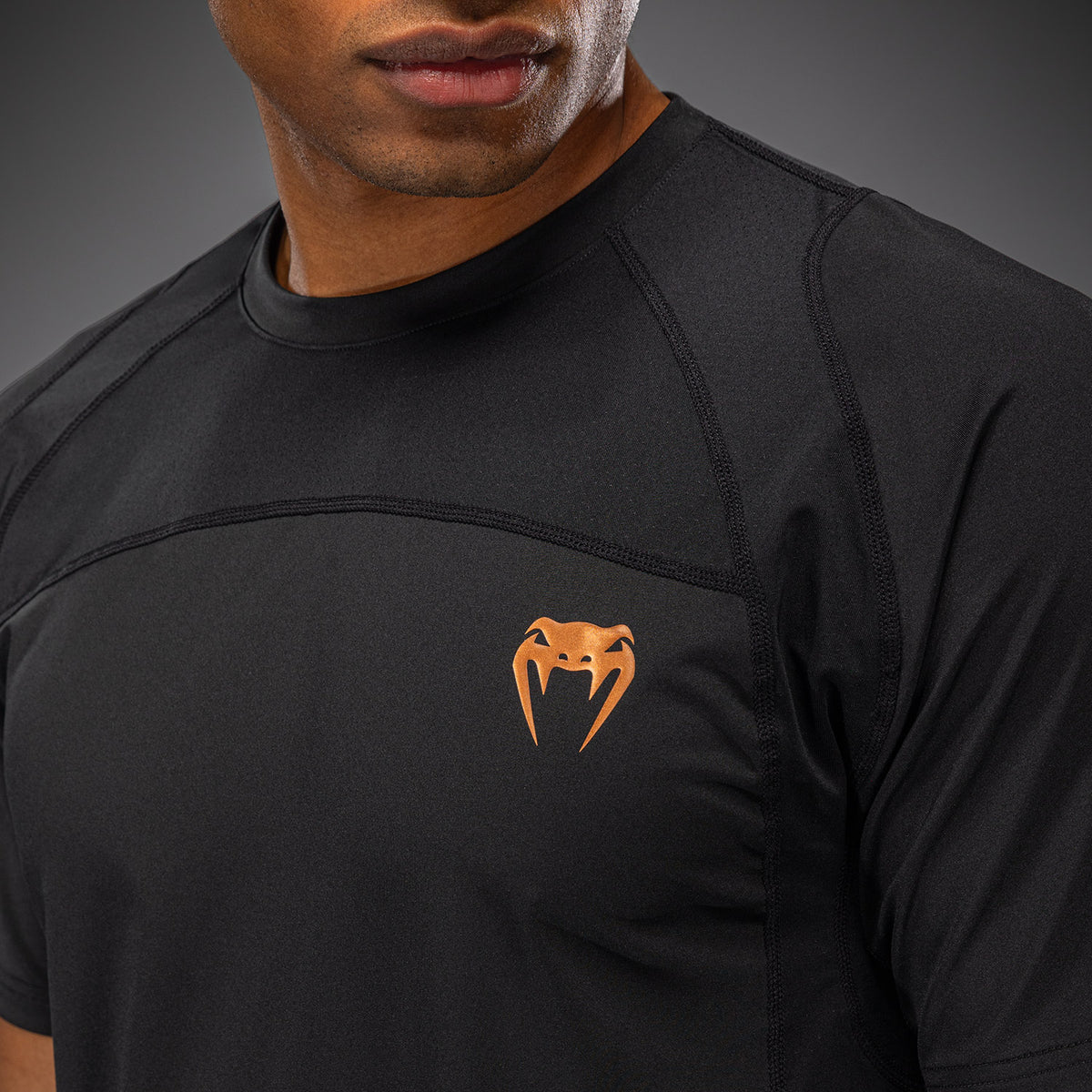 Venum G-Fit Revolution Dry Tech T-Shirt - Black/Copper  product-type_Dry Tech T-Shirts Venum