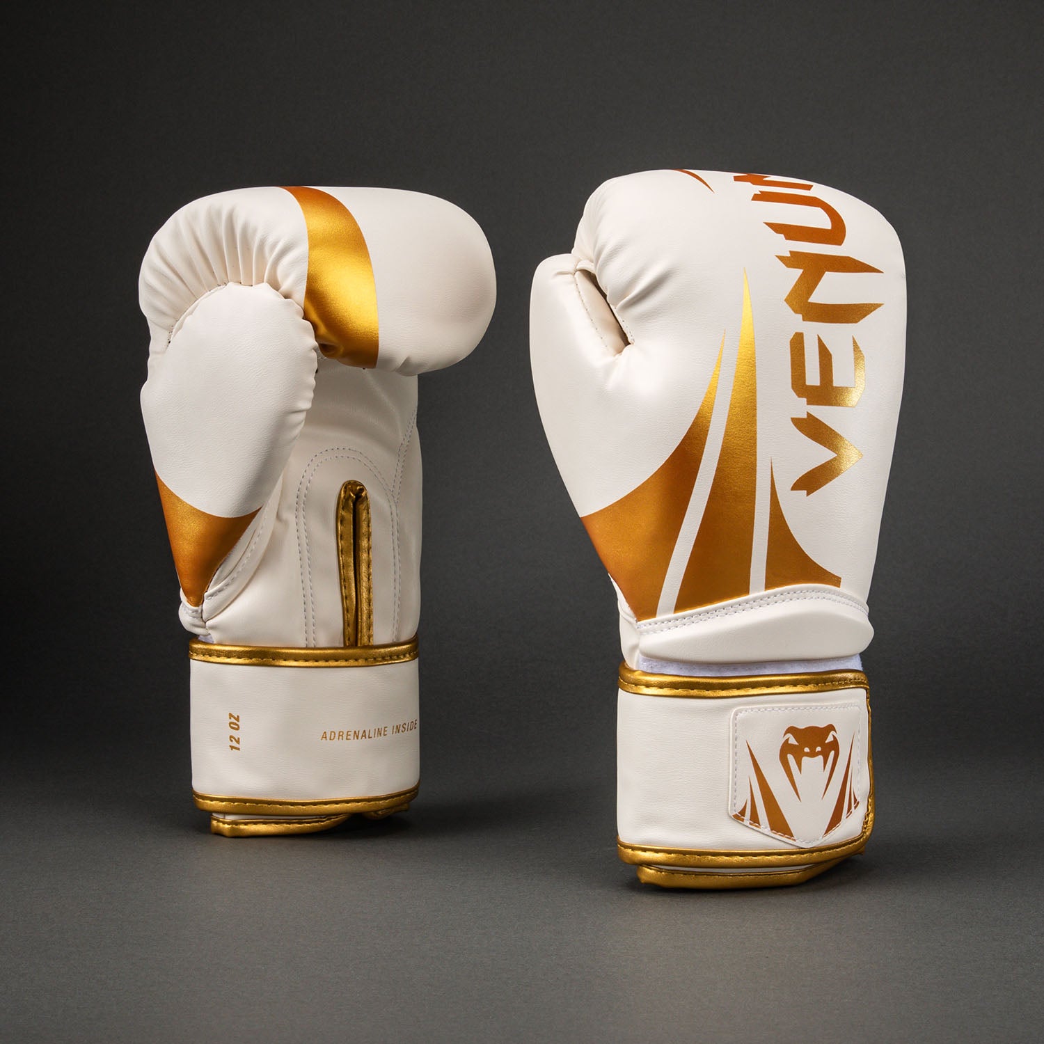 Venum Challenger 2.5 Boxing Gloves – White/Gold - Venum