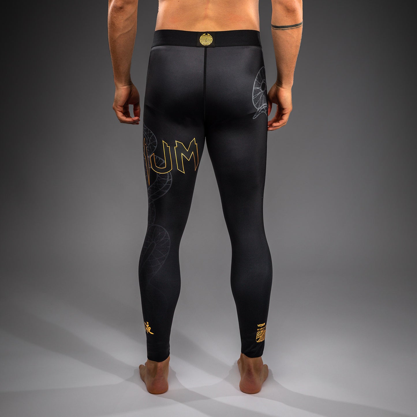 Venum Serpenti Spats - Black/Silver/Gold