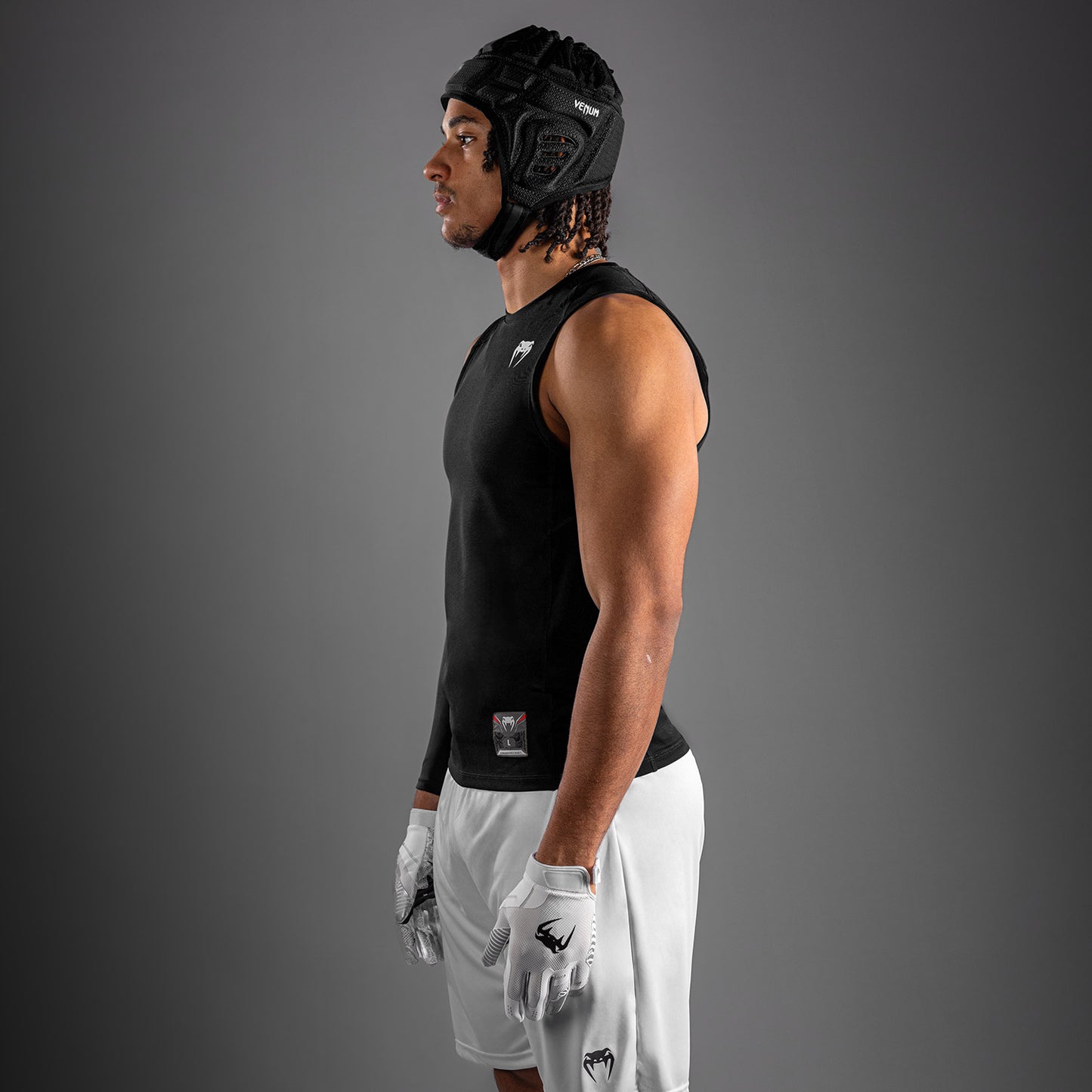 Venum Elite Football Sleeveless Compression Jersey - Black