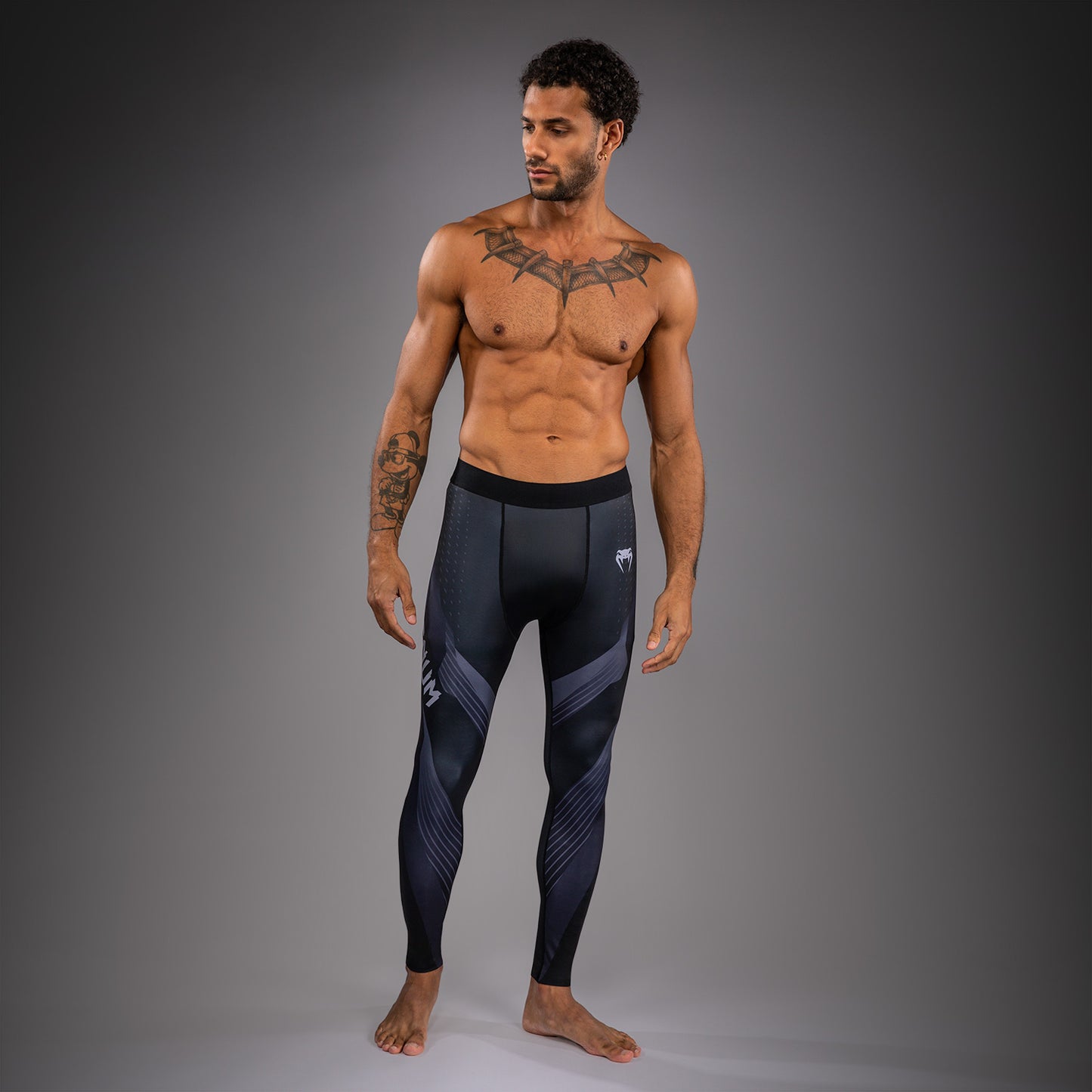 Venum No-Gi 6.0 Spats - Black/Grey  product-type_Compression Pants Venum