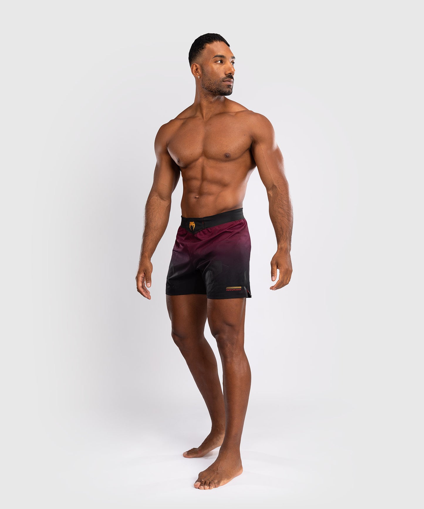 Venum Tactical XT Fight short - Black/Burgundy/Gold