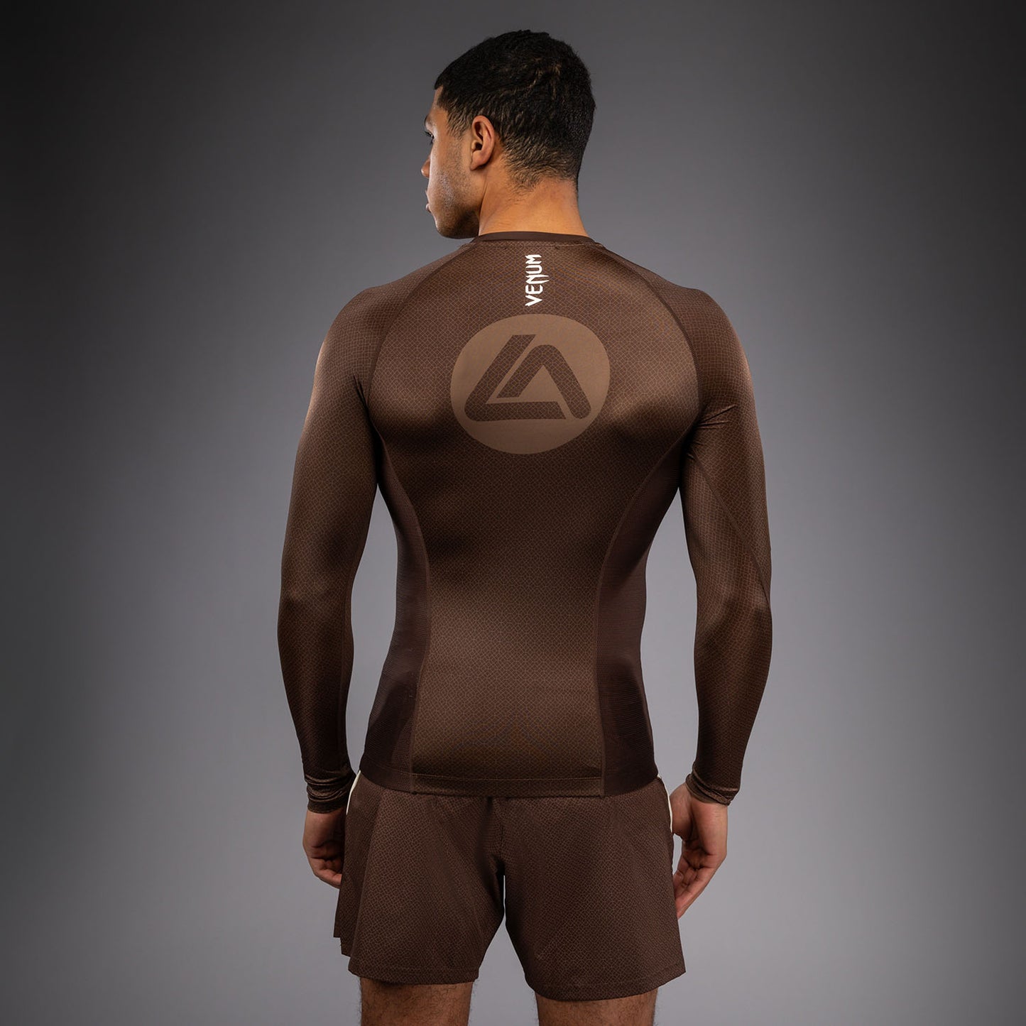 Venum x Roger Gracie Academy Long Sleeve Rashguard - Dark Brown