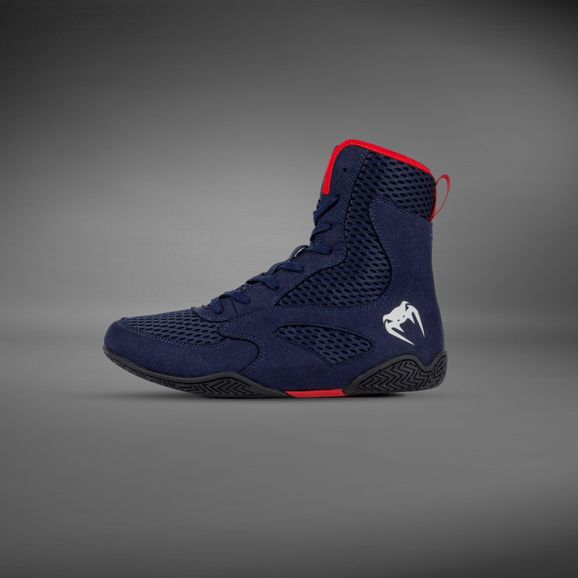 Venum Contender Boxing Shoes - Navy Blue/Red - Venum - Venum