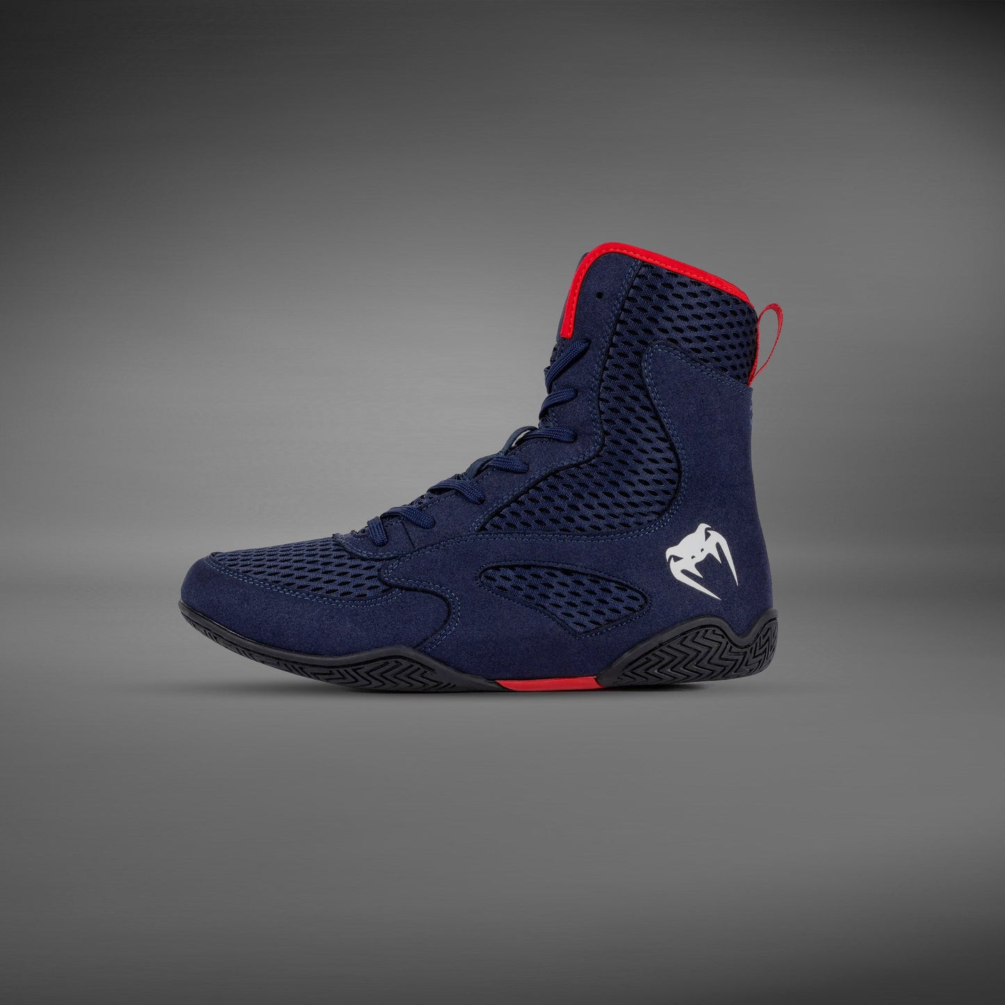 Venum Contender Boxing Shoes - Navy Blue/Red