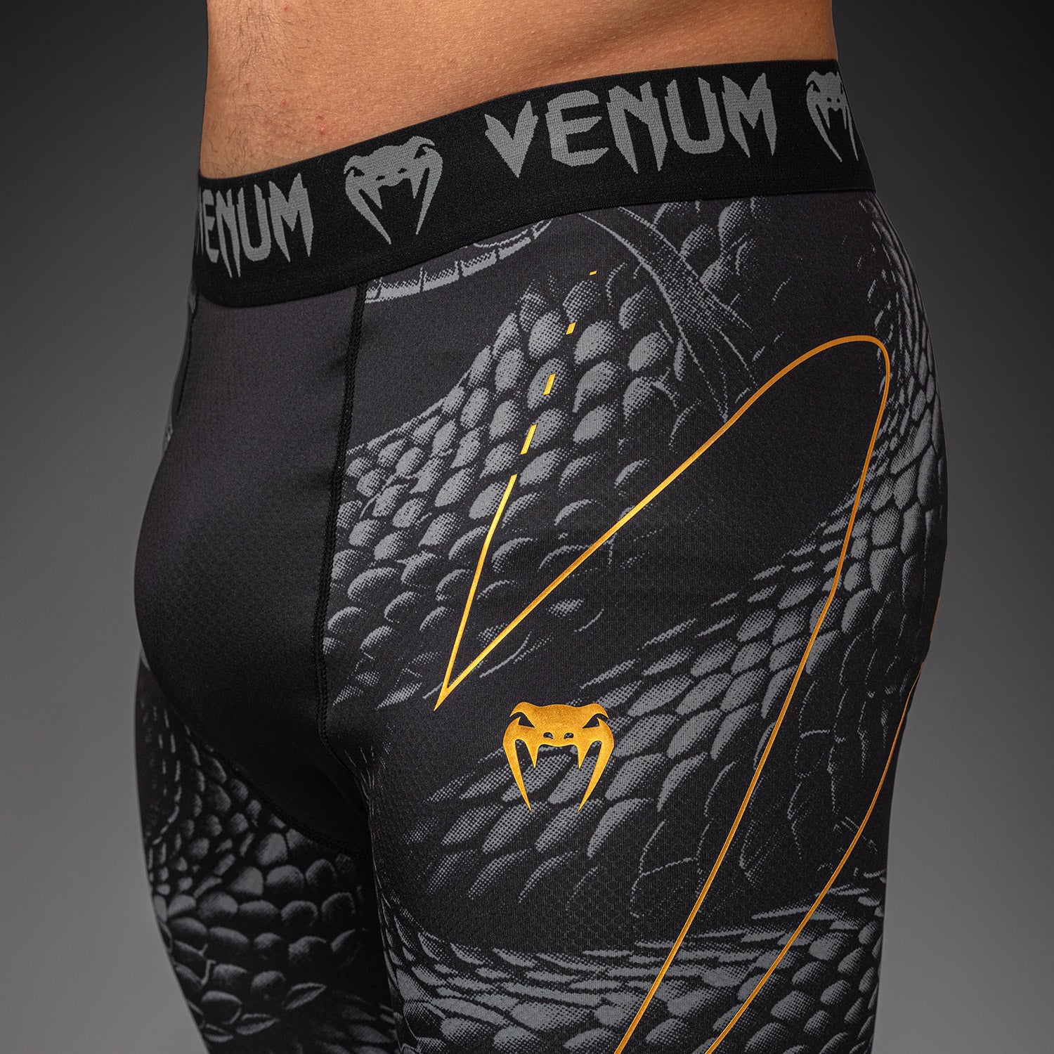 Venum Matupa Spats - Black/Grey/Gold - Venum