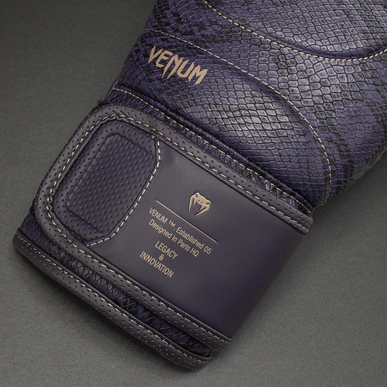 Venum Impact Evo Scales Boxing Gloves - Dark Purple