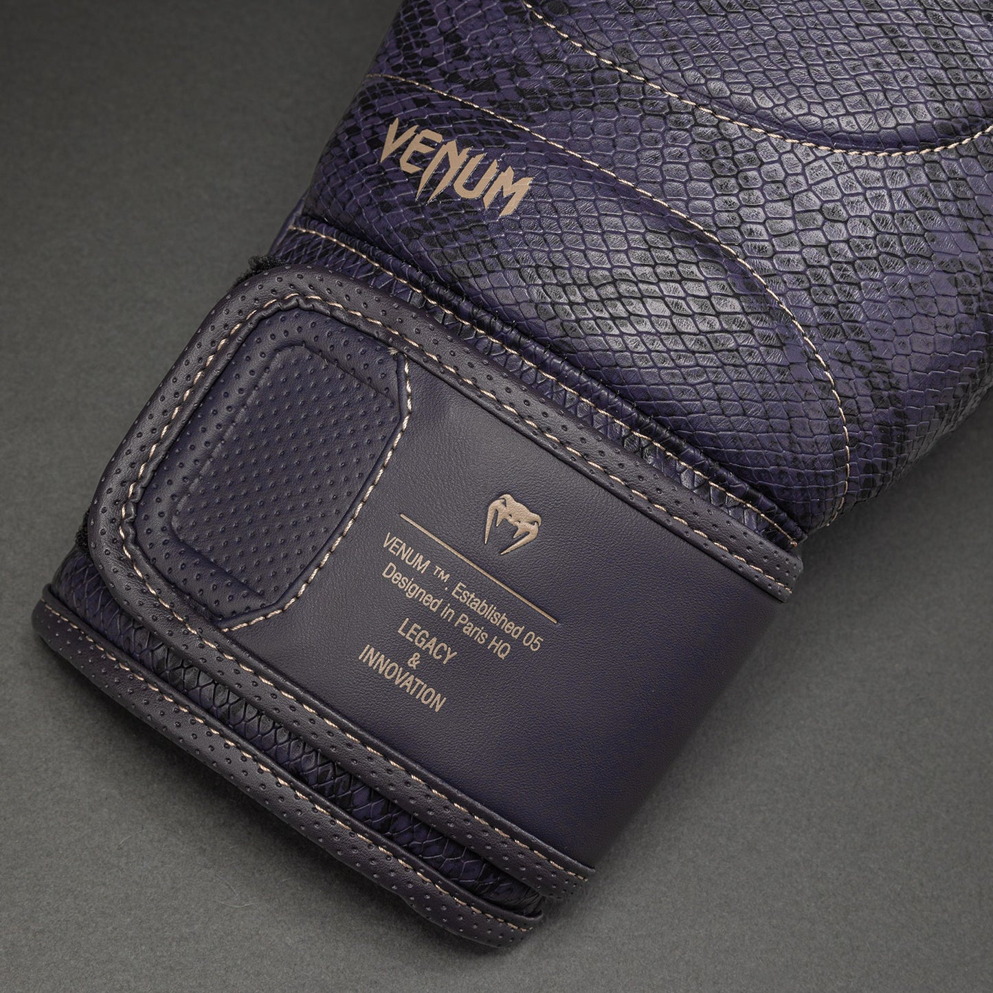 Venum Impact Evo Scales Boxing Gloves - Dark Purple