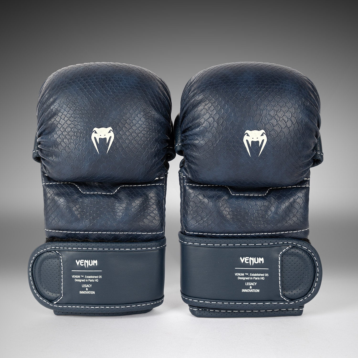 Venum Impact Evo Scales MMA Sparring Gloves Midnight Blue Venum
