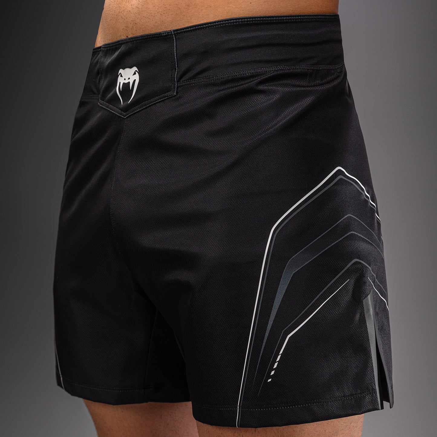 Venum Streamline Fightshorts - Black/White  product-type_MMA Shorts Venum