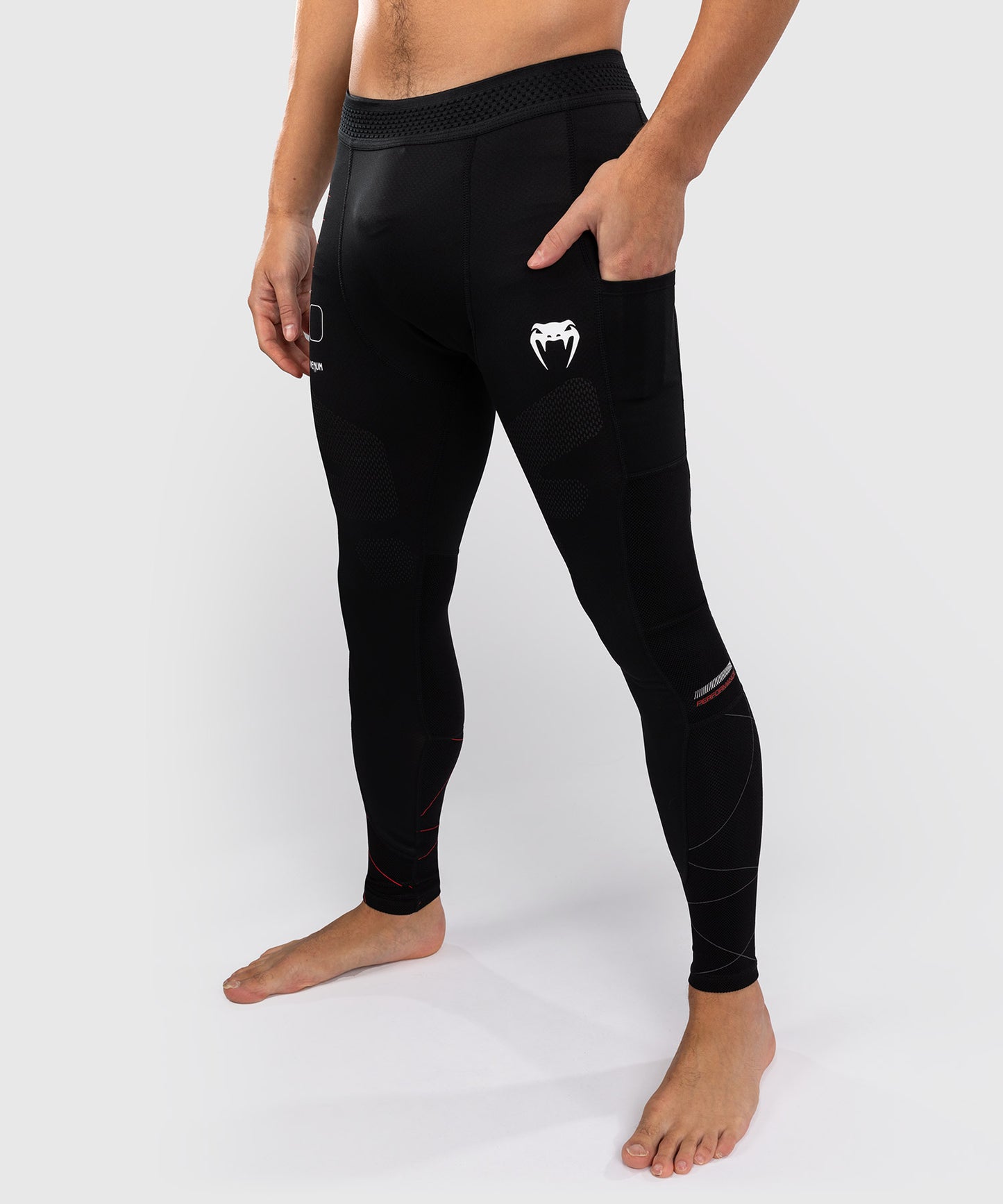 Venum Tactical XT Spats - Black/Fire Red