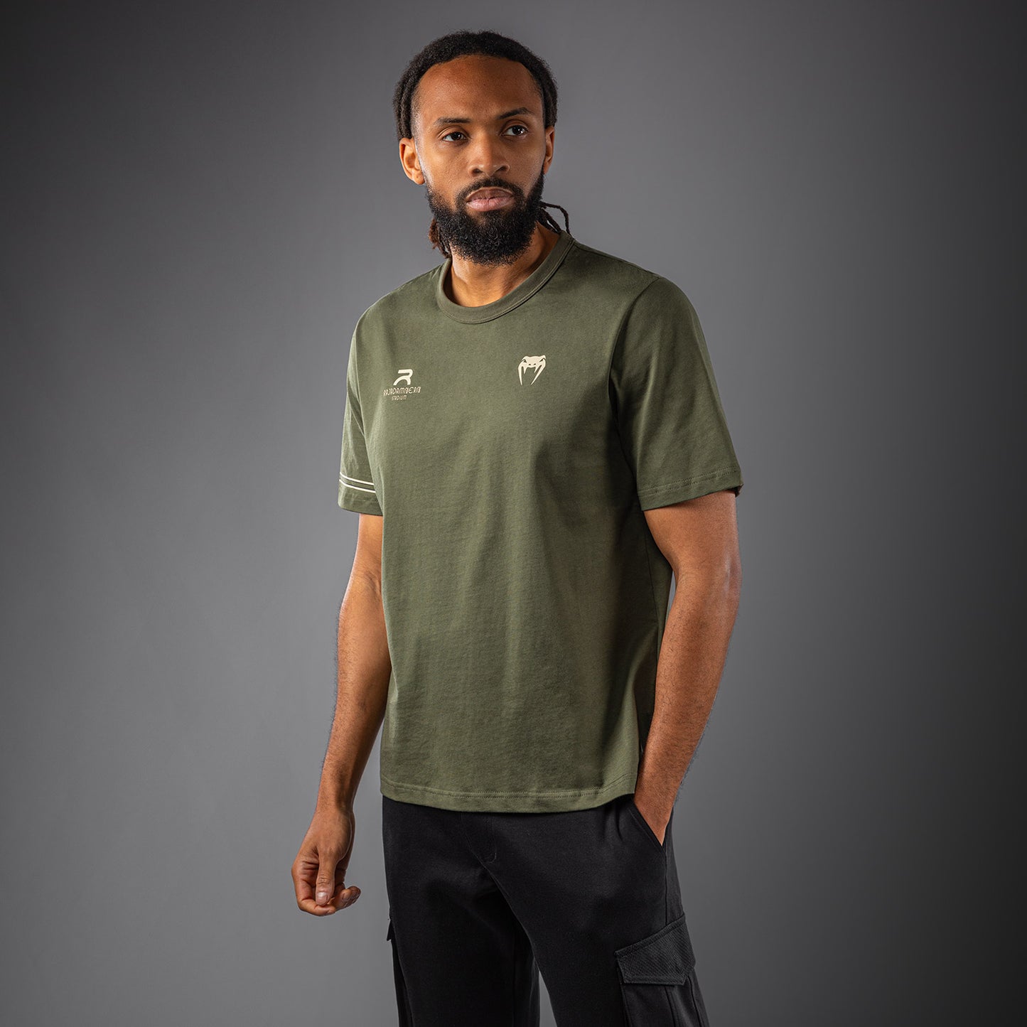 Venum x Rajadamnern T-Shirt - Military Green
