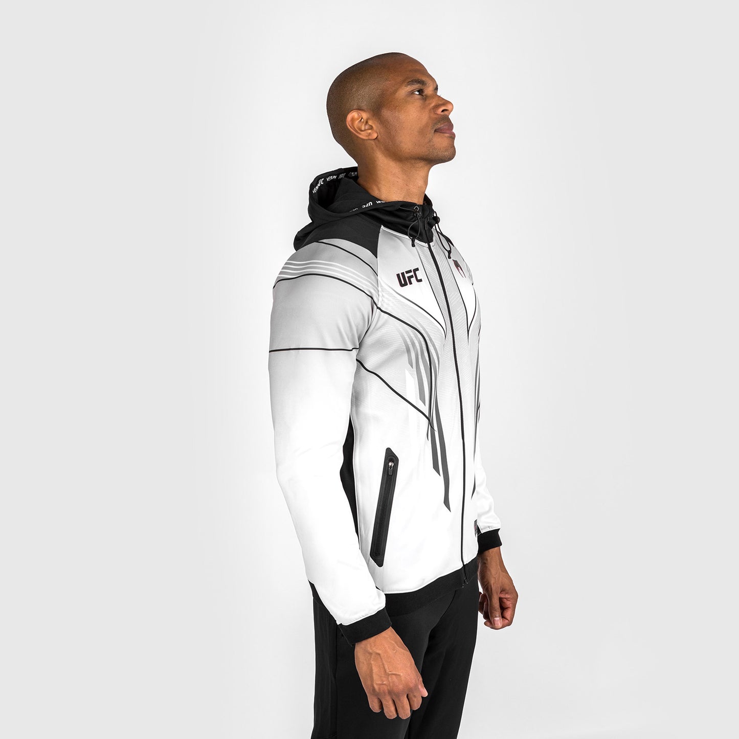 UFC Venum Personalized Authentic Fight Night 2.0 Kit by Venum Men's Walkout Hoodie - White