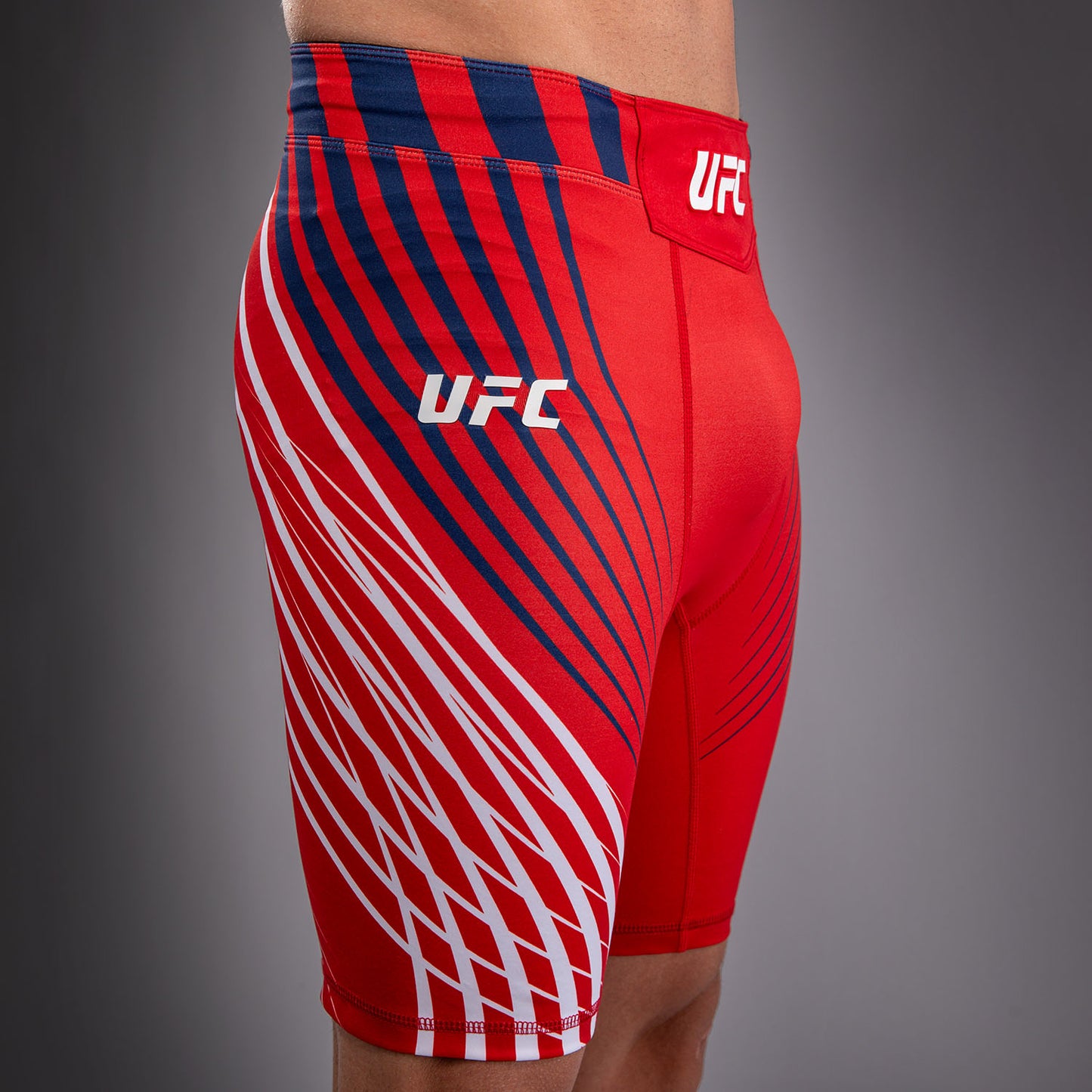 Men's Official UFC Freedom 250 by Venum Red Personalized Authentic Fight Night Vale Tudo Short