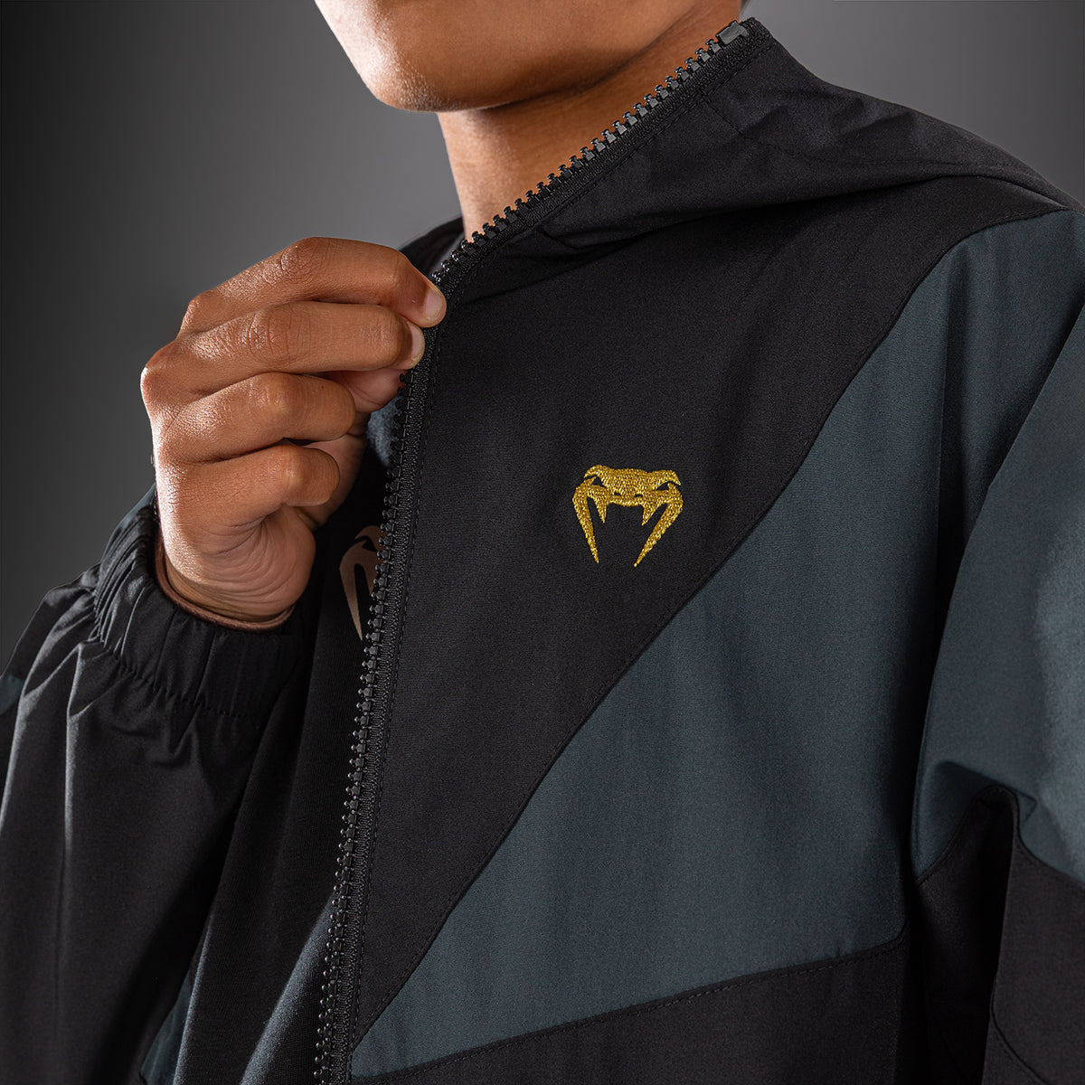Venum Vectra Kids Track Jacket - Black/Gold