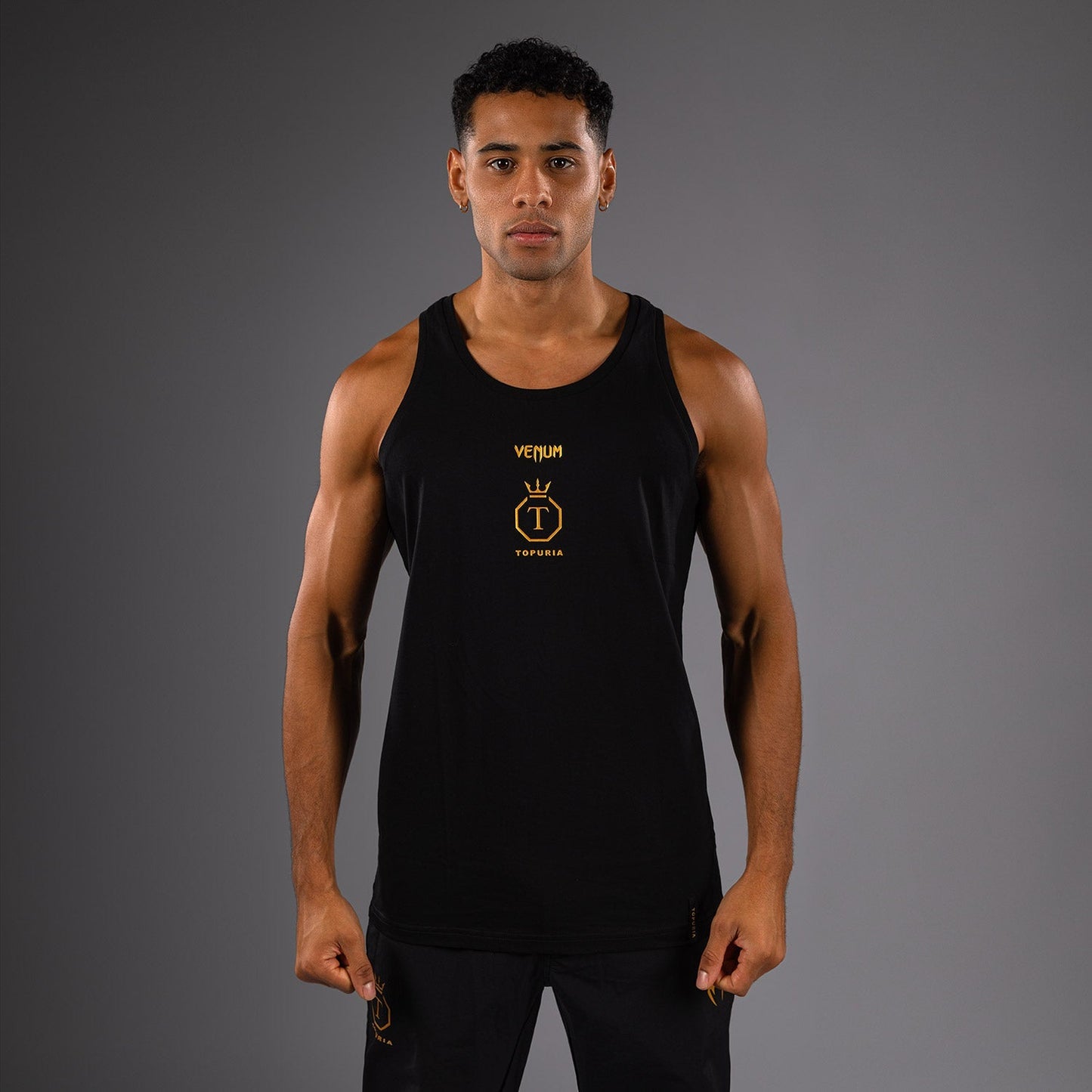 Venum x Topuria Unmatched Edition Tank Top - Black/Gold
