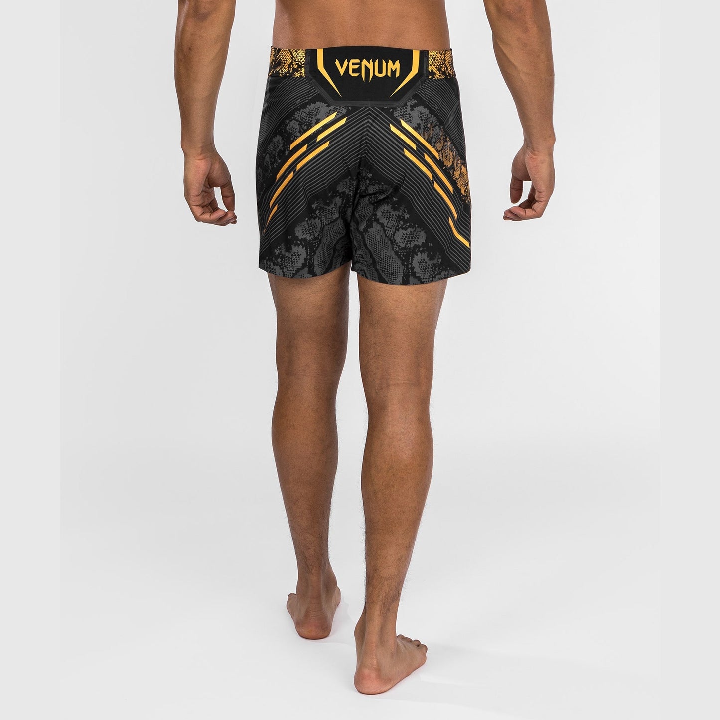 UFC Adrenaline by Venum Personalized Authentic Fight Night Men's Fight Short - Short Fit - Black/Gold