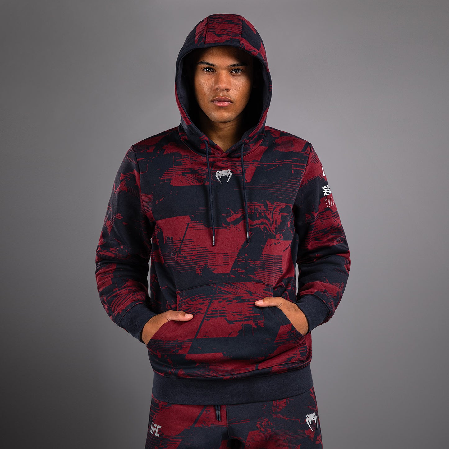 Men's UFC Zenith by Venum Burgundy Authentic Fight Week Pullover Hoodie