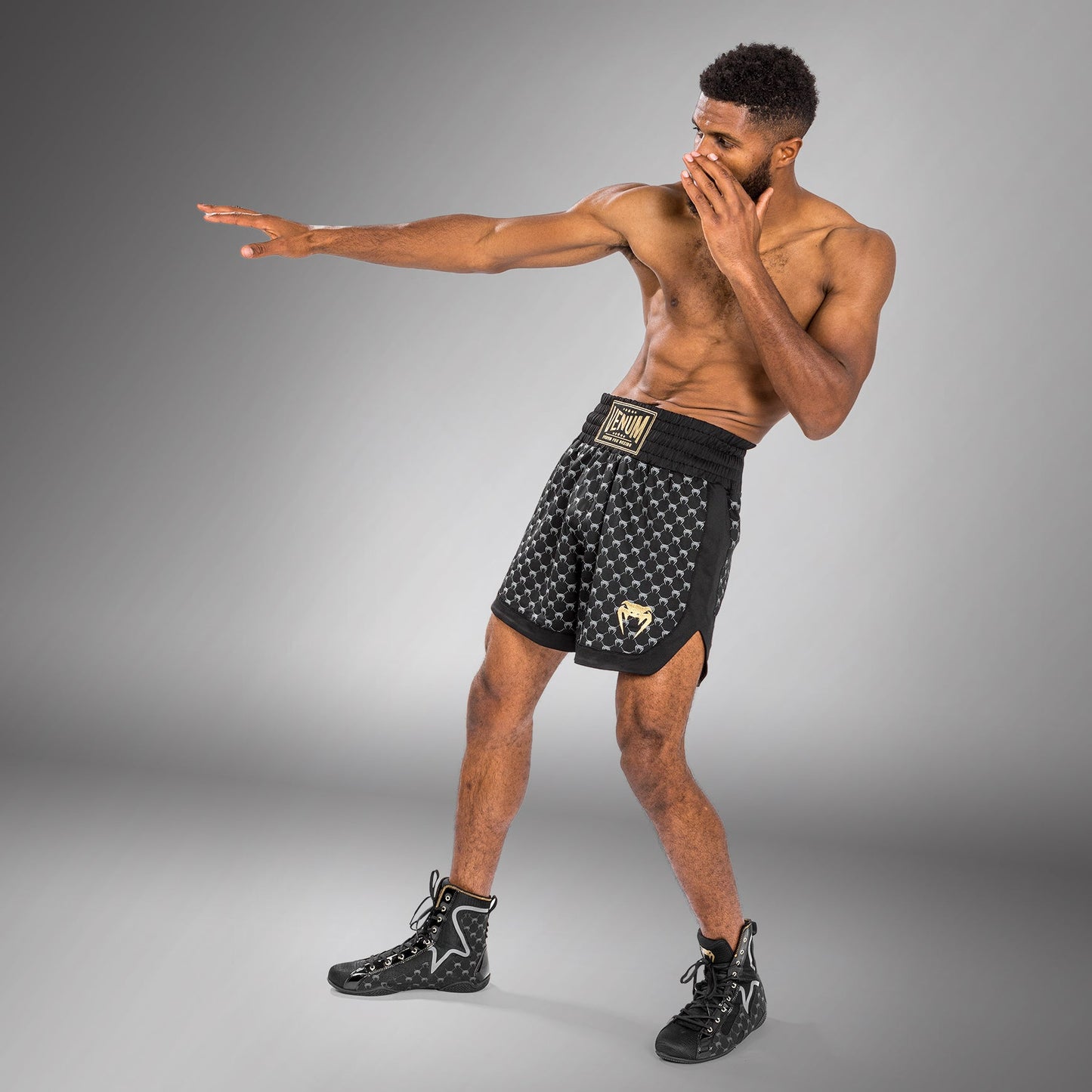 Venum Monogram Boxing Short - Black