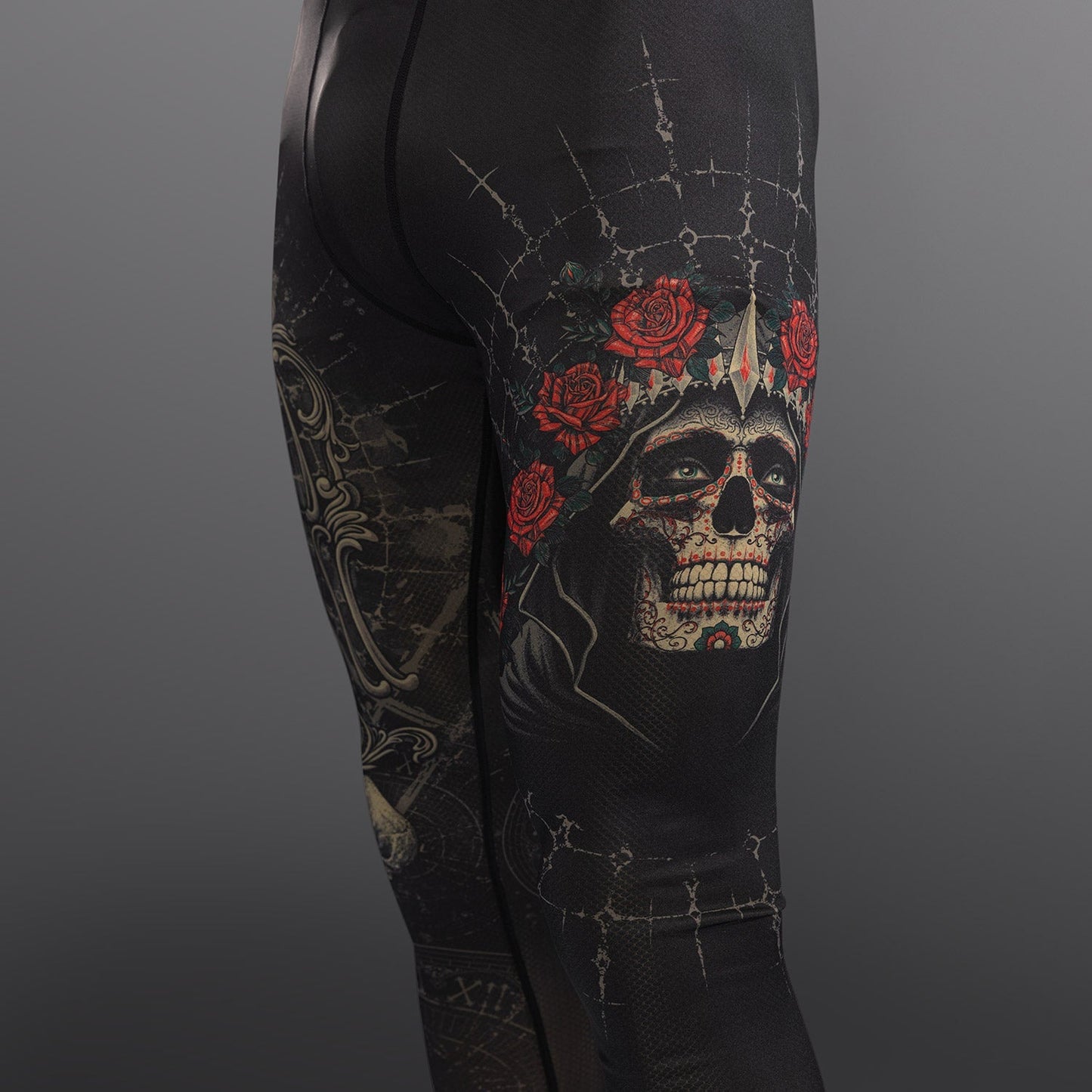 Venum Santa Muerte 5.0 Men’s Spats - Deep Black/Gold