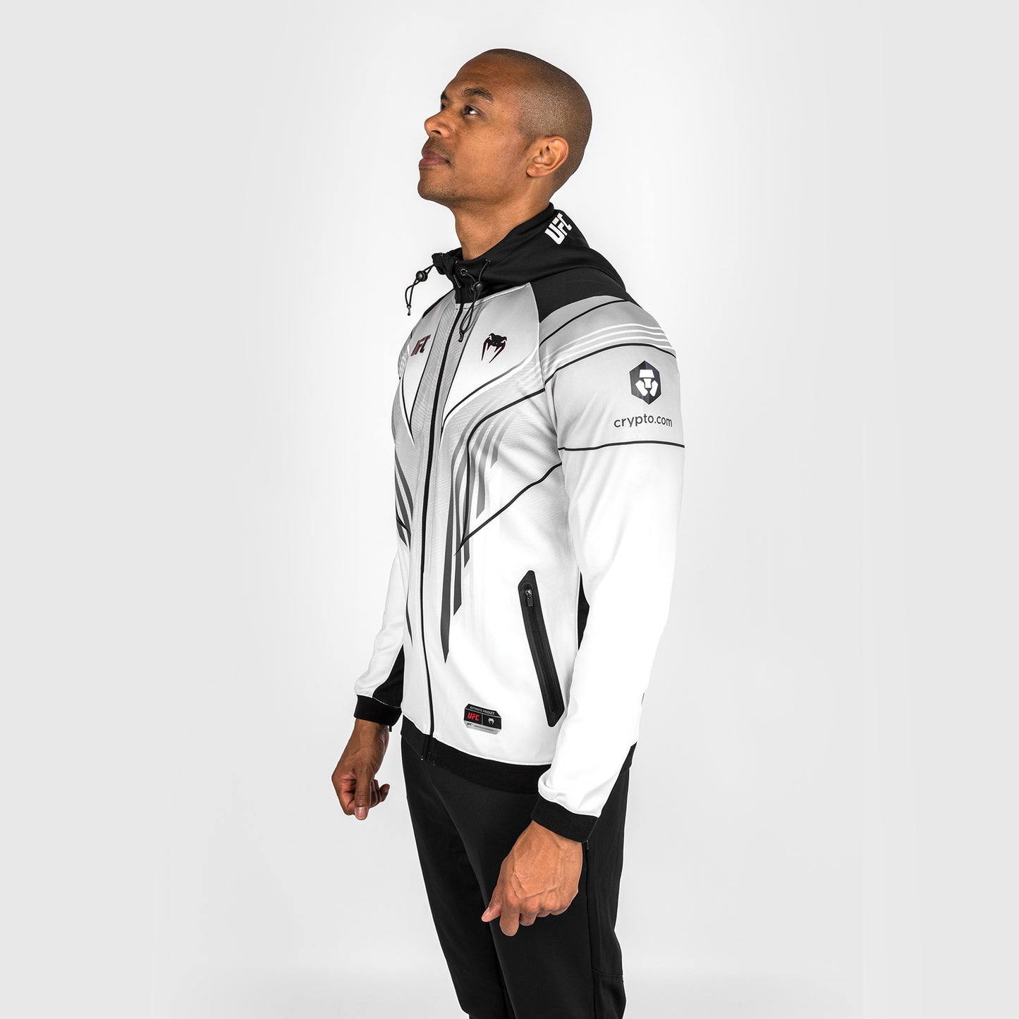 UFC Venum Personalized Authentic Fight Night 2.0 Kit by Venum Men's Walkout Hoodie - White