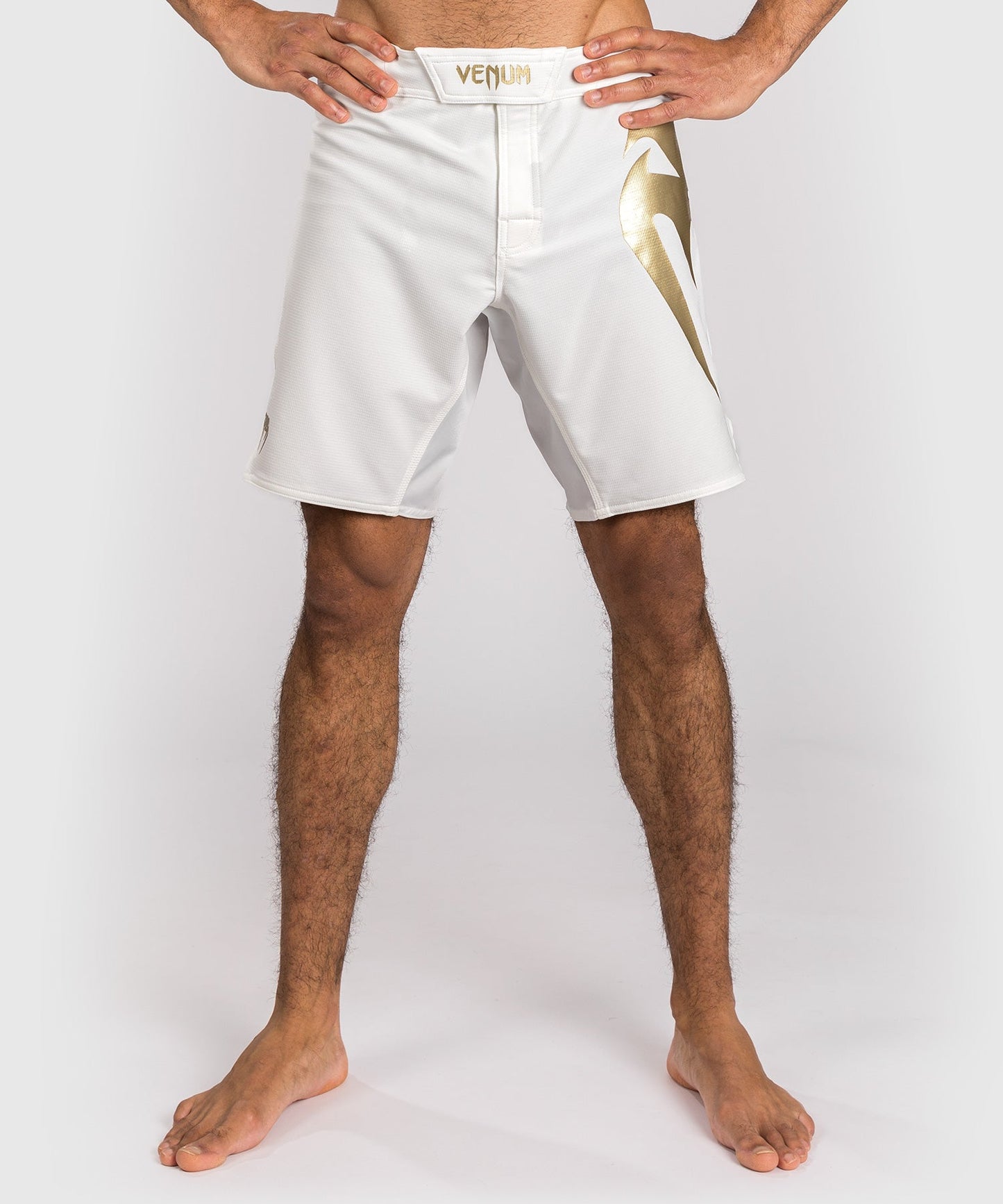 Venum Light 5.0 Fight Shorts - White/Gold