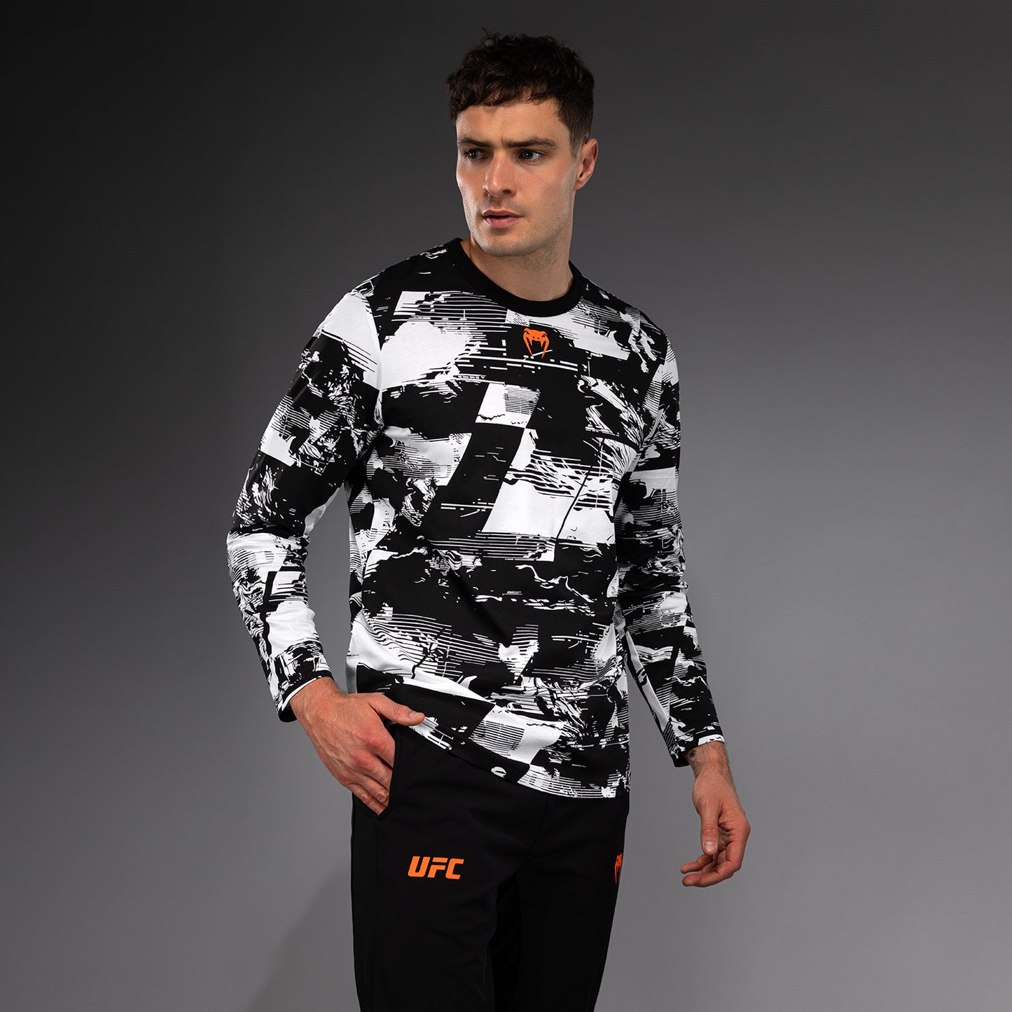 Men's UFC Zenith by Venum White Authentic Fight Week Long Sleeve T-Shirt