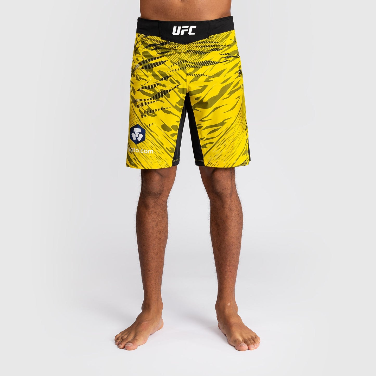 UFC Fusion by Venum Personalized Authentic Fight Night Men's Fight Short - Long Fit - Yellow
