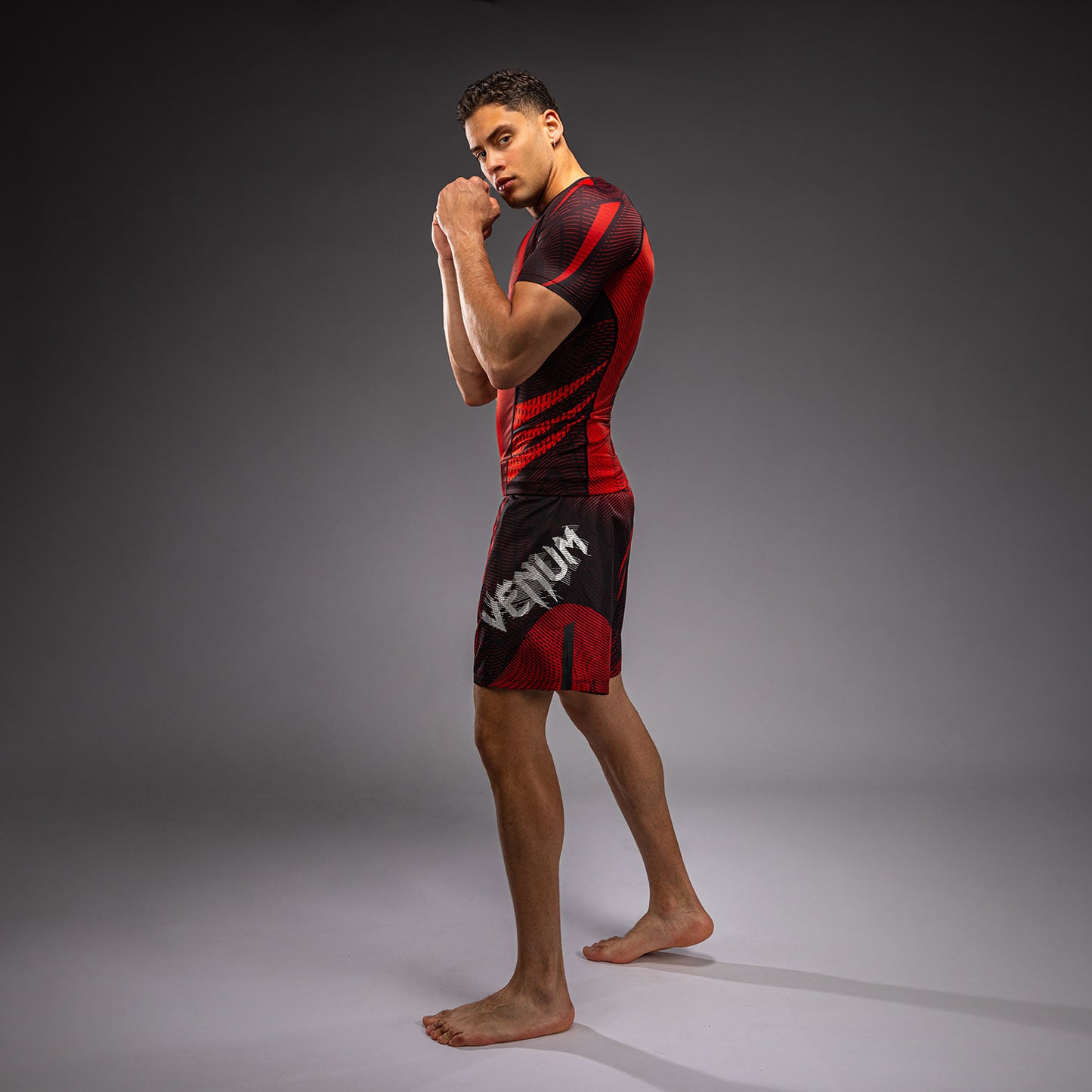 Venum Galactic 3.0 Short Sleeve Rashguard - Red/Silver  product-type_Compression T-Shirts Venum