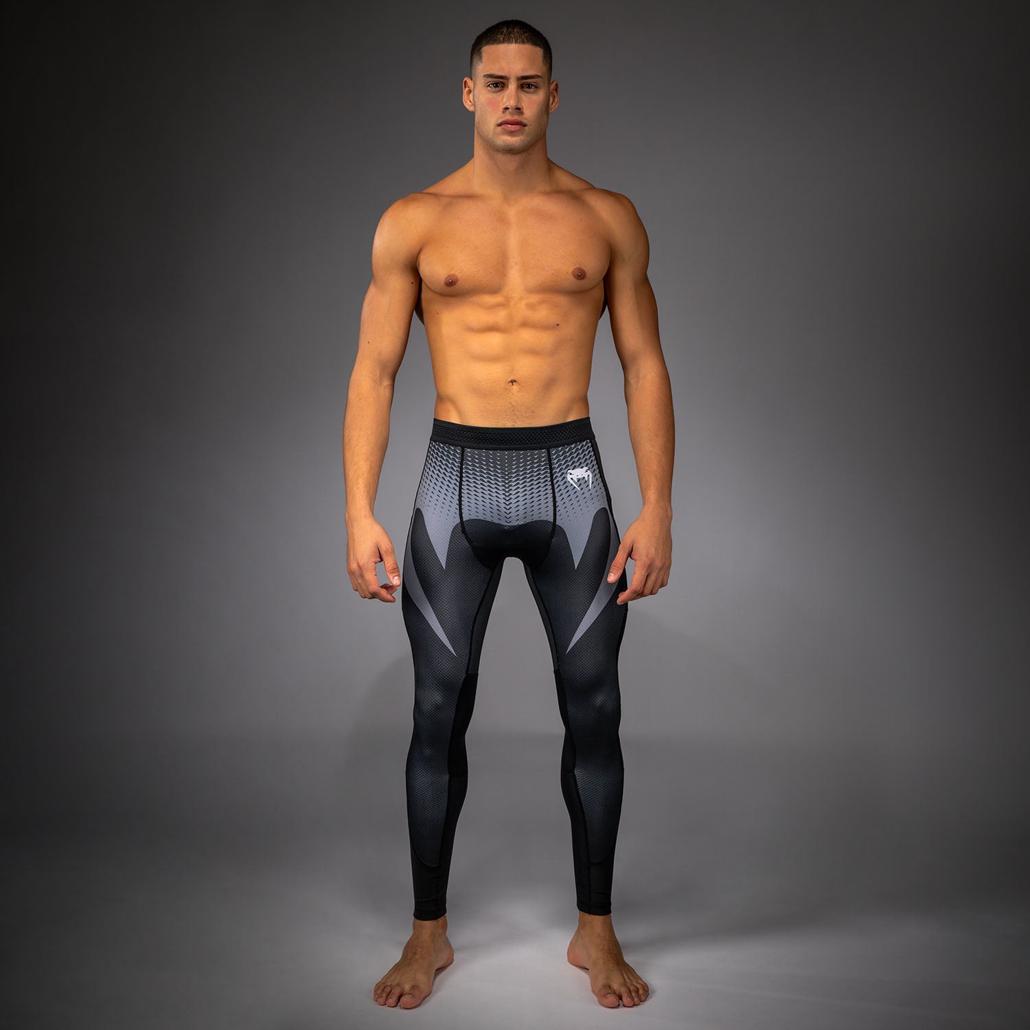 Venum No Gi Spats - Black/ Silver Grey - Venum