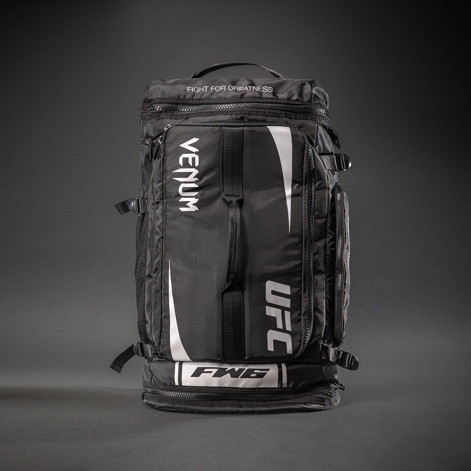 UFC Unity by Venum Authentic Fight Week Gear Bag – Black/White  product-type_Sports Bags Venum