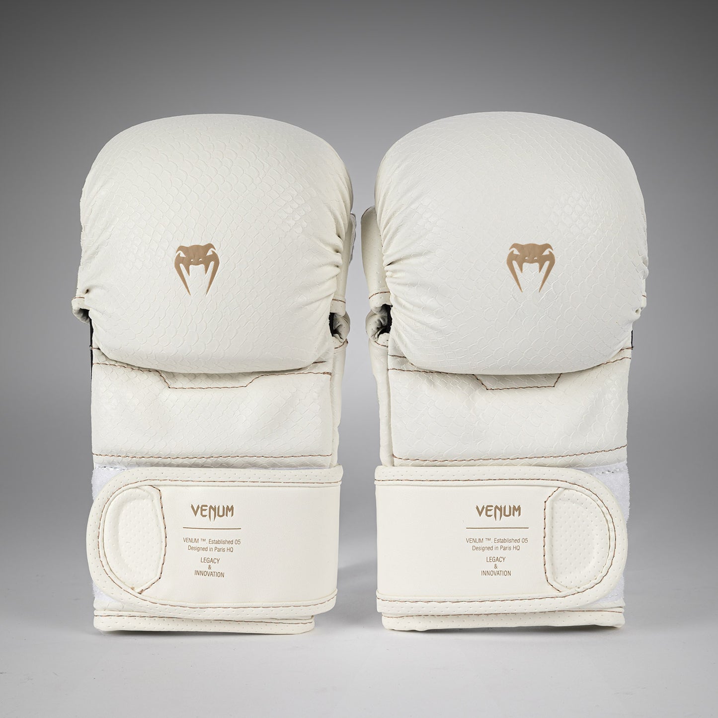 Venum Impact Evo Scales MMA Sparring Gloves - Ivory