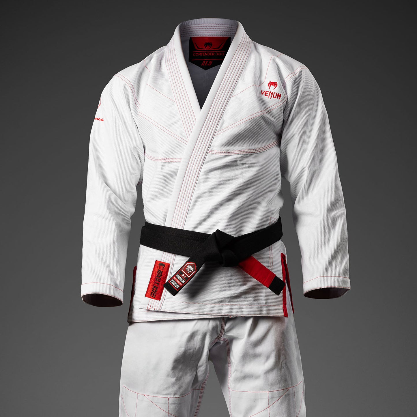 Venum x Roger Gracie Signature BJJ Gi - White/Red  product-type_BJJ Kimonos Venum