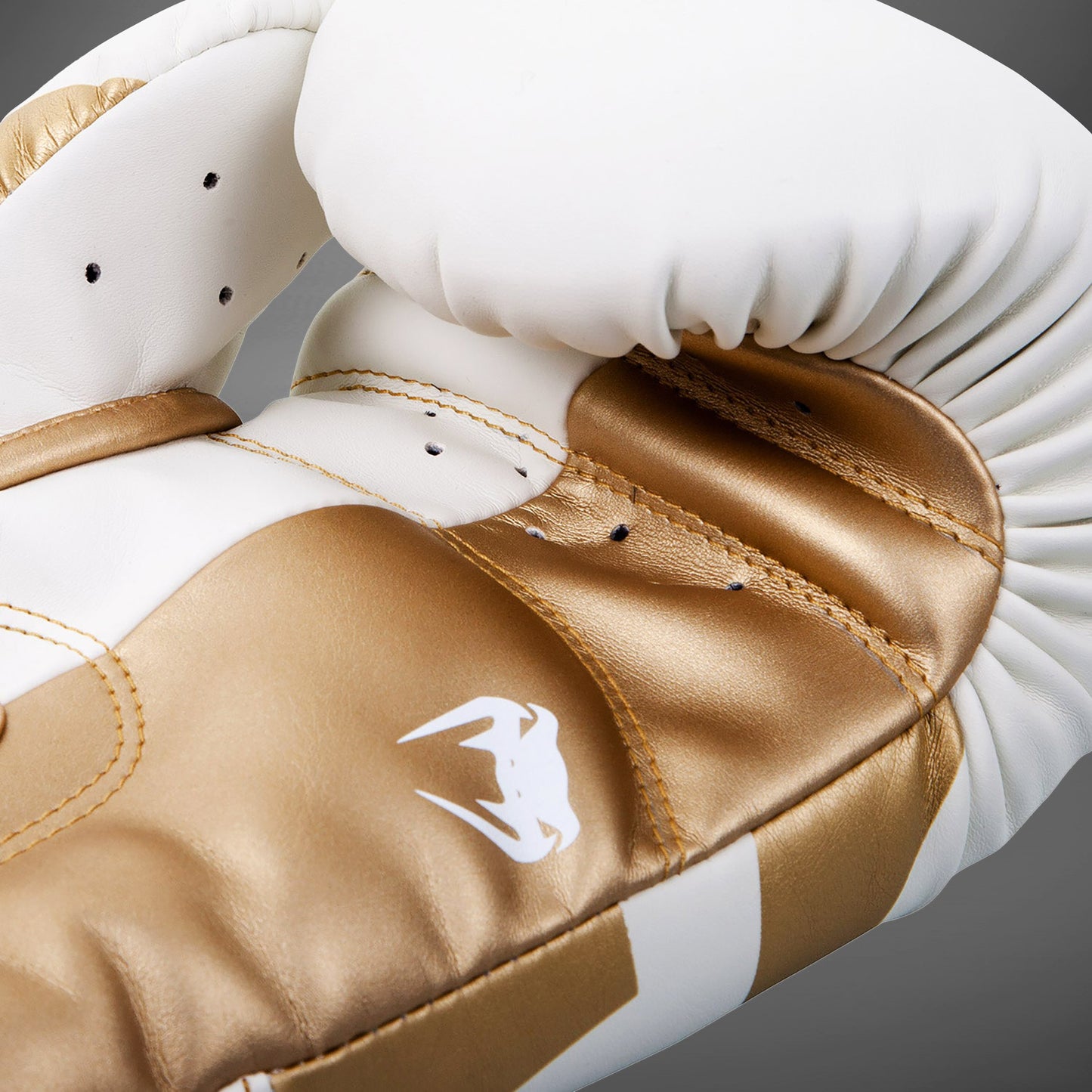 Venum Elite Boxing Gloves - White/Gold