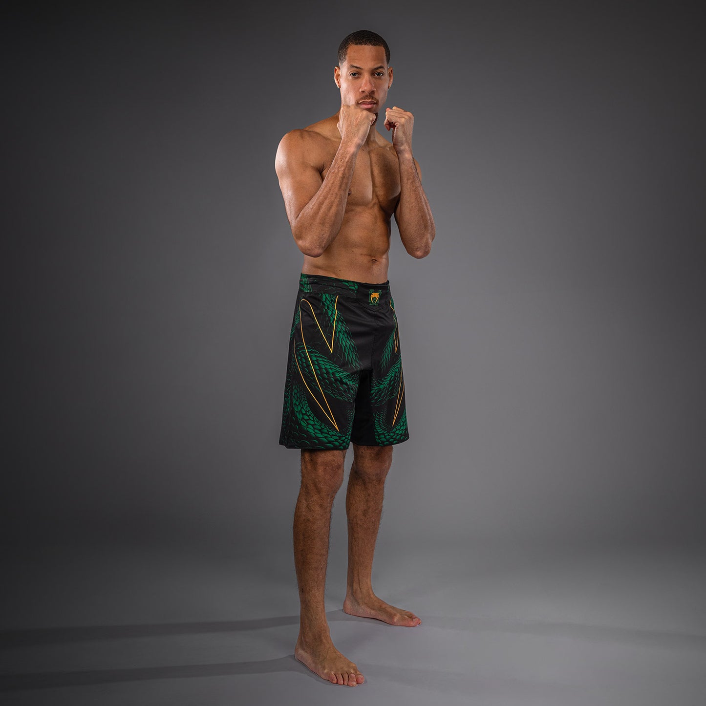 Venum Matupa Fightshorts - Black/Green/Gold