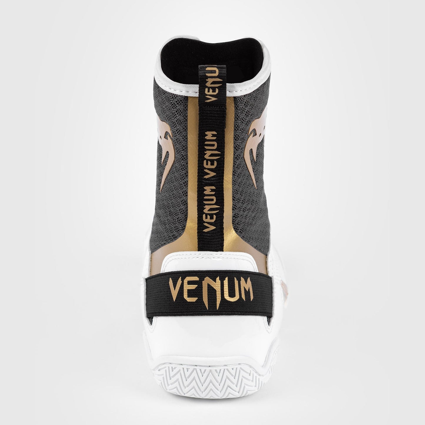 Venum Elite Boxing Shoes - White/Black/Gold
