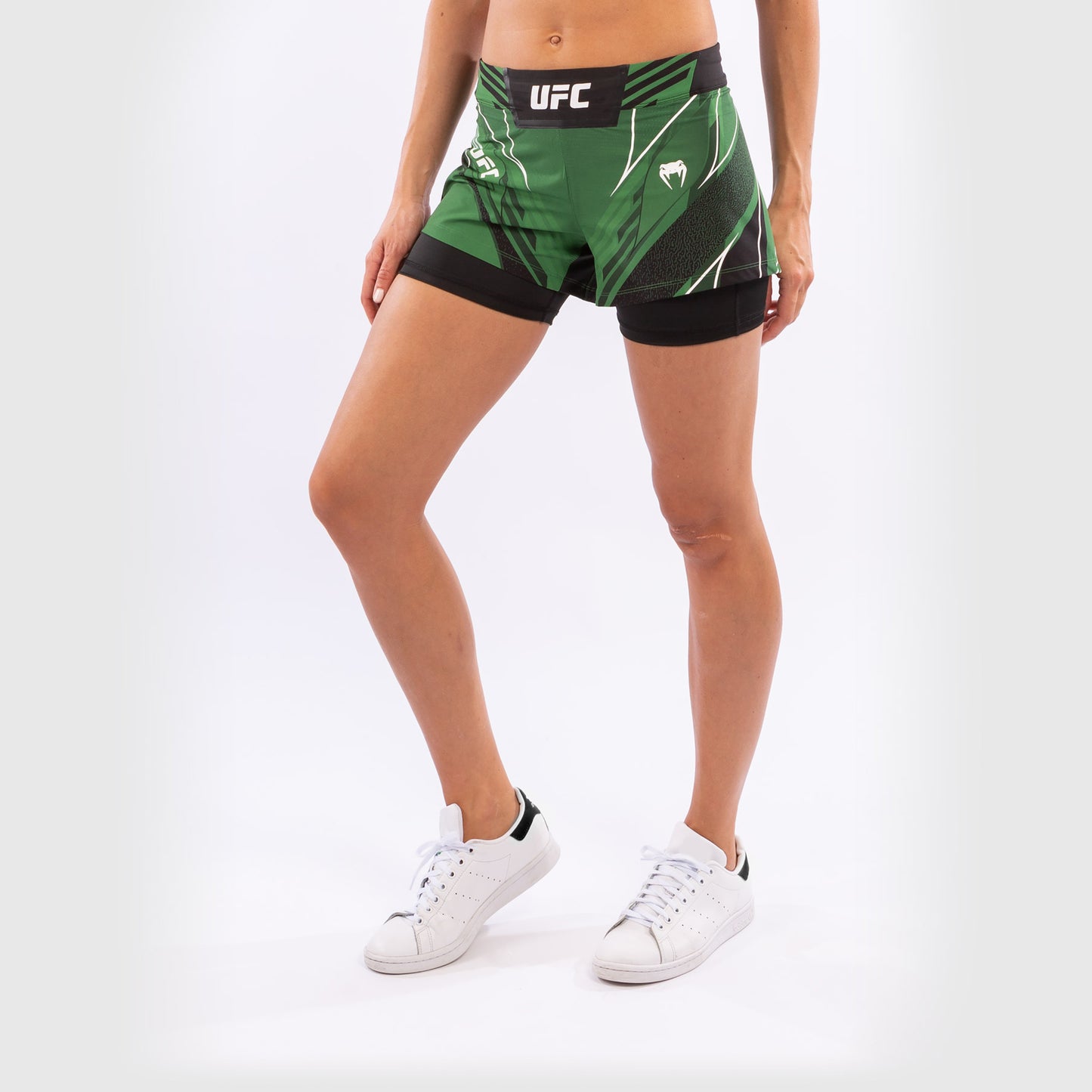 UFC Venum Authentic Fight Night Women's Shorts - Short Fit - Green