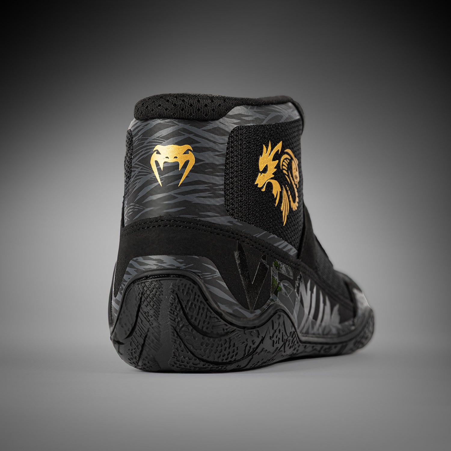 Venum x Chimaev Wrestling Shoes - Black/Grey - Venum