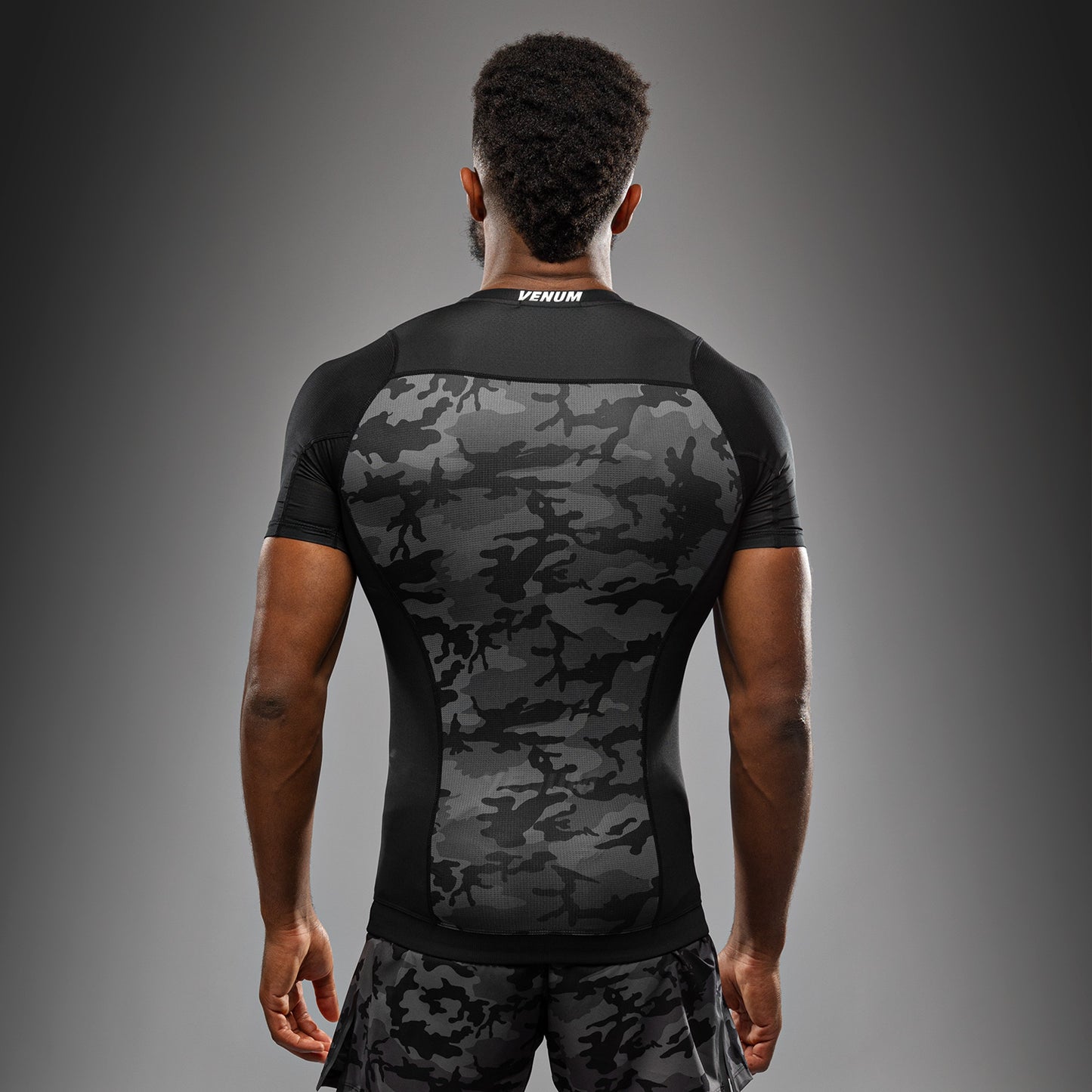 Venum x Polaris Short Sleeve Rashguard - Black/Storm Grey