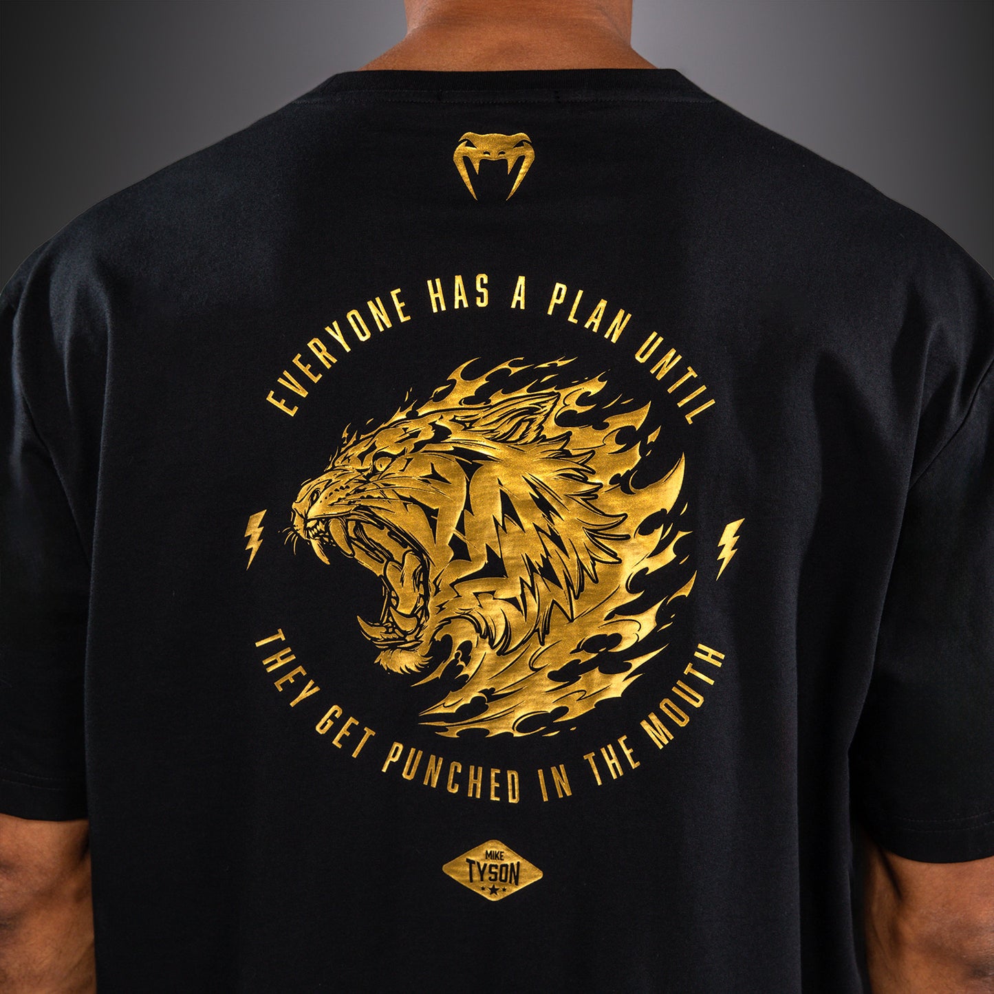 Venum x Mike Tyson Tiger T-Shirt - Black/Gold