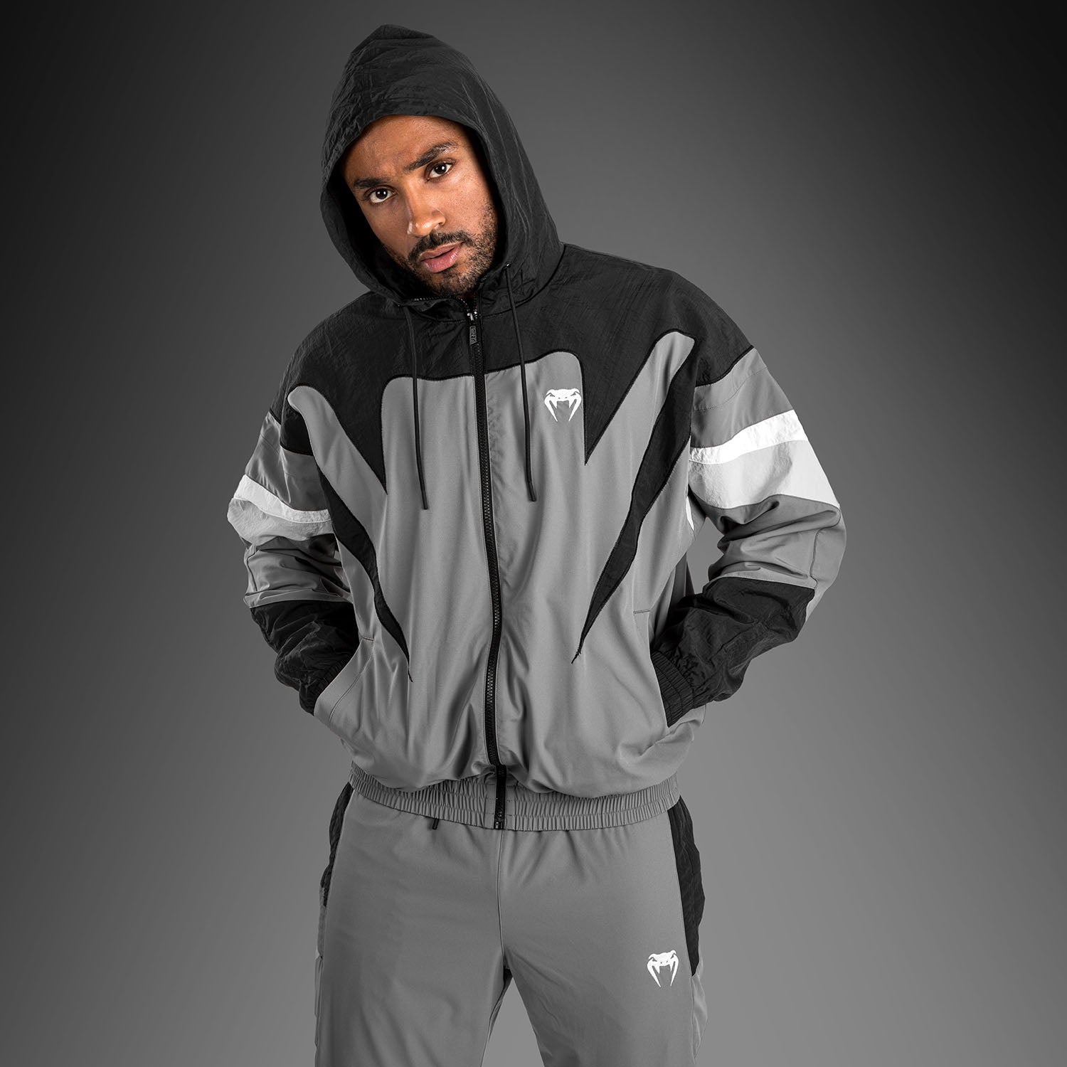 Venum Attack 90 Tracksuit Jacket - Grey - Venum