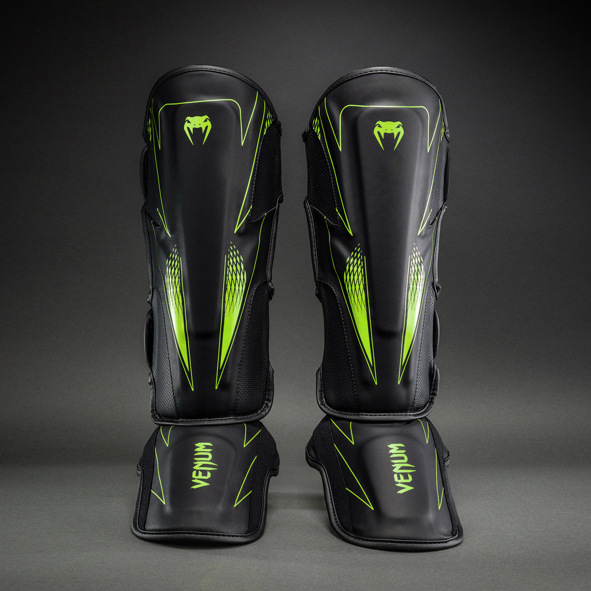 Venum Amazonia Reborn Shin Guards - Black/Green
