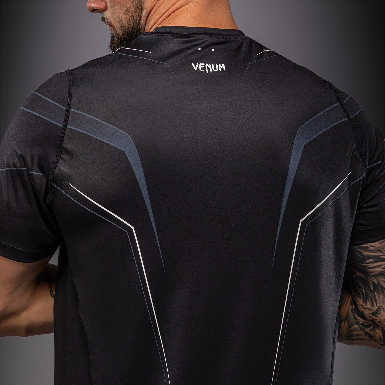 Venum Streamline Dry-Tech T-Shirt - Black/White  product-type_Dry Tech T-Shirts Venum